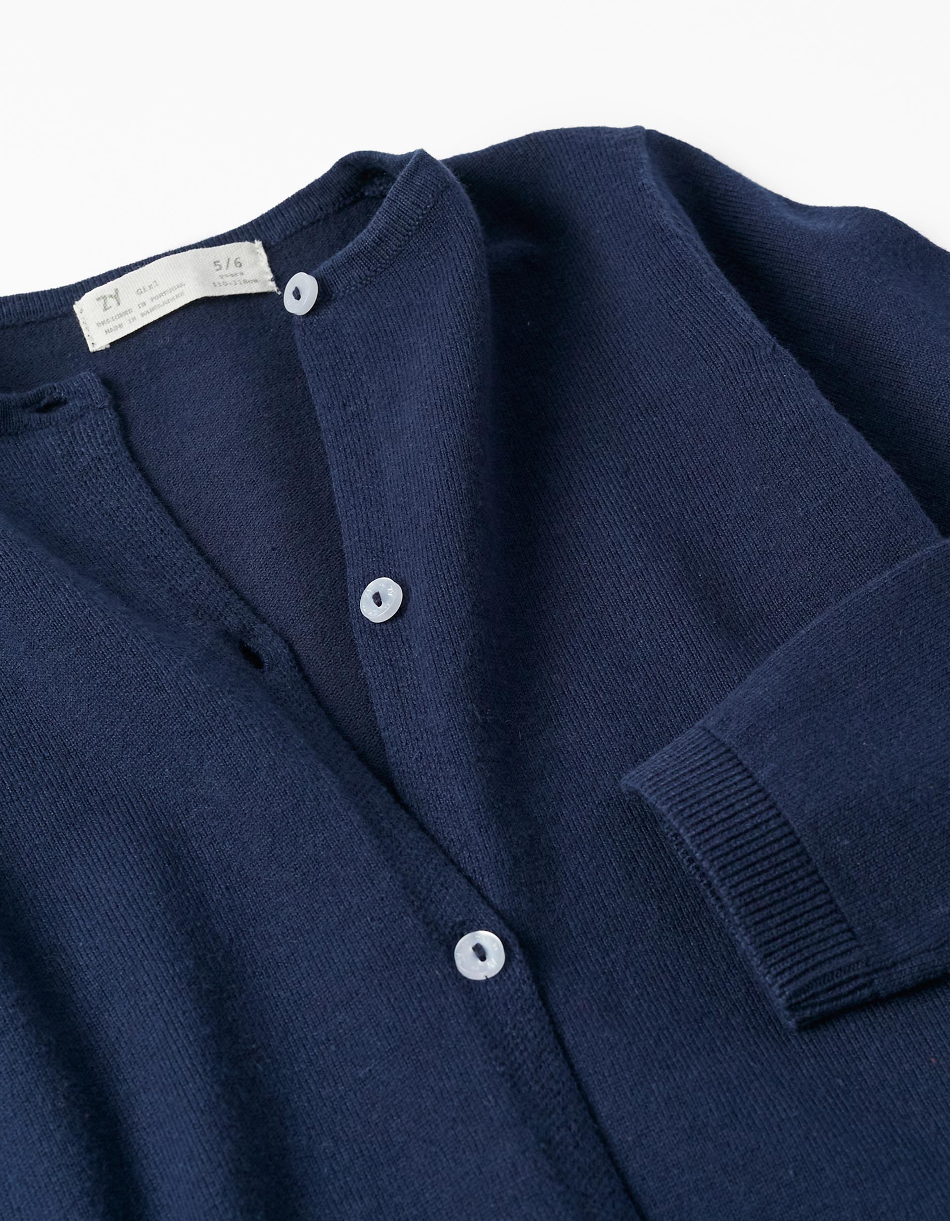 CARDIGAN, DARK BLUE, 3/4