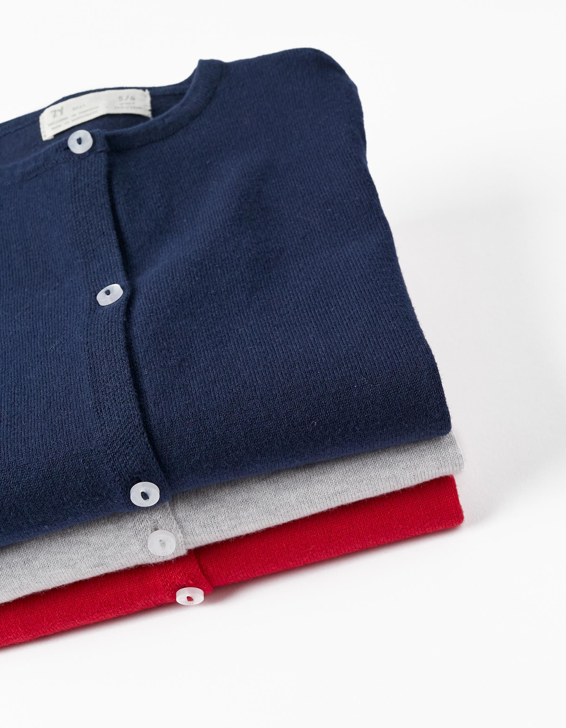 CARDIGAN, DARK BLUE, 3/4