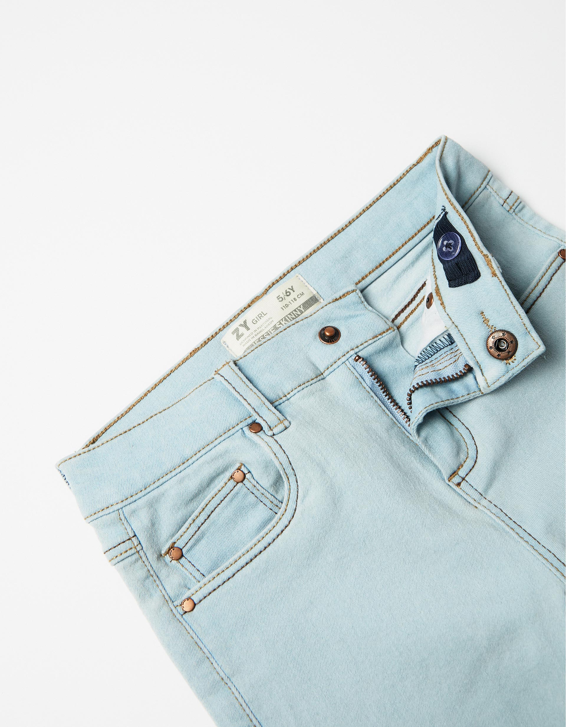 DENIM PANTS SKINNY, BLUE, 13/14
