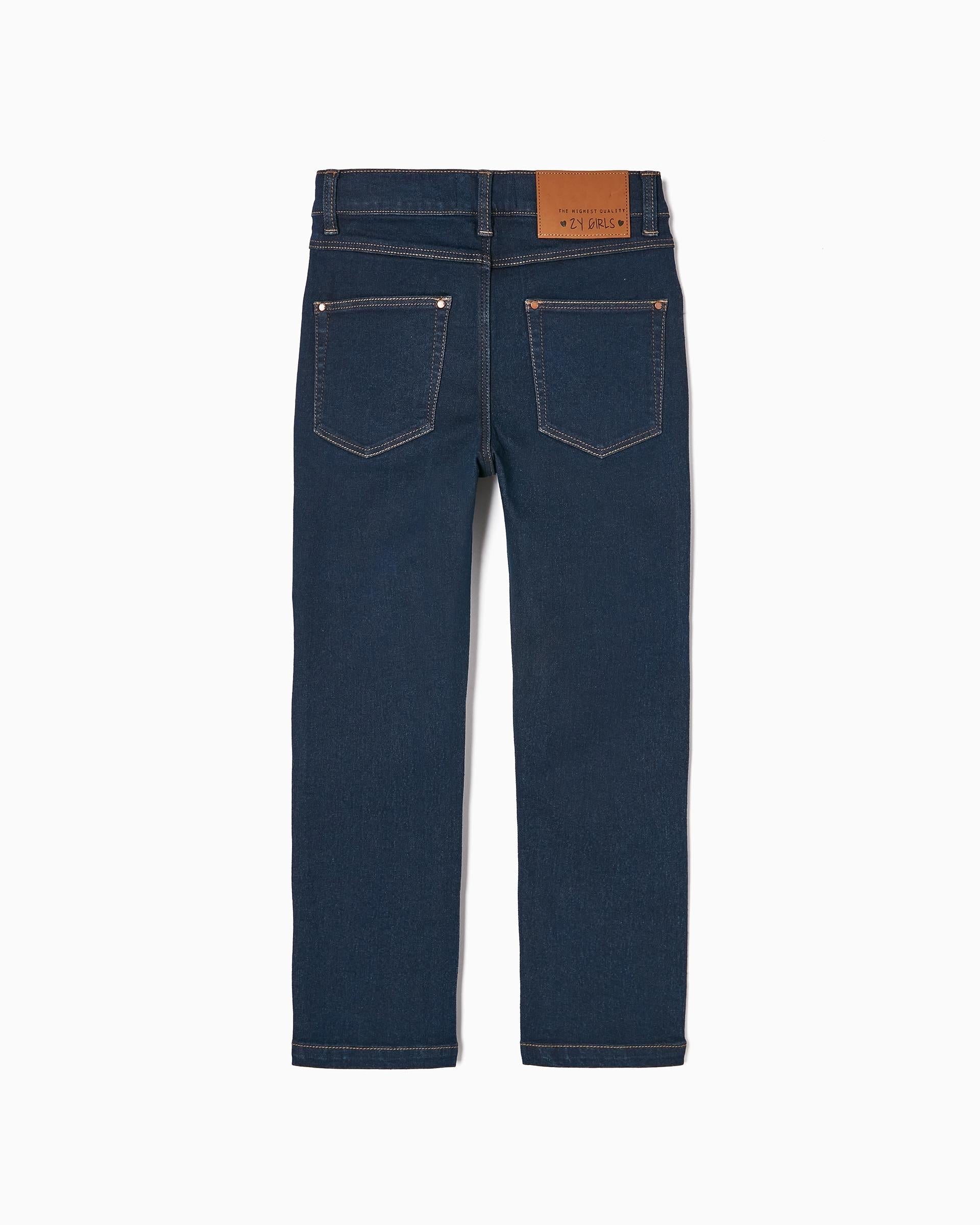 DENIM PANTS SKINNY, DARK BLUE, 13/14