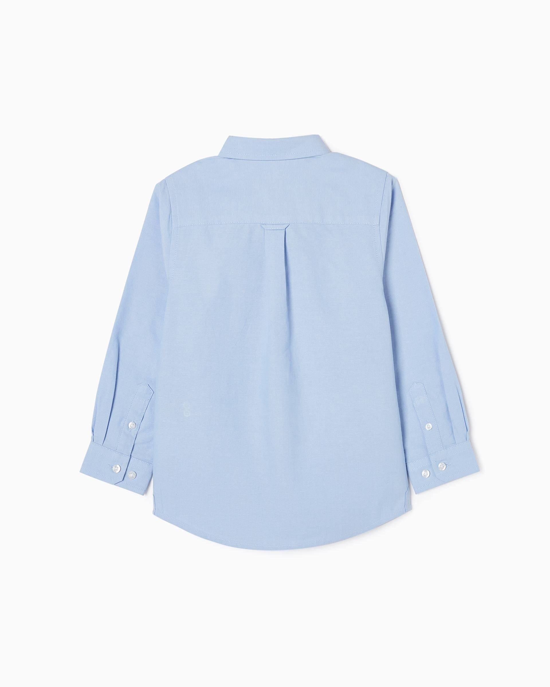 SHIRT LS OXFORD, LIGHT BLUE, 13/14
