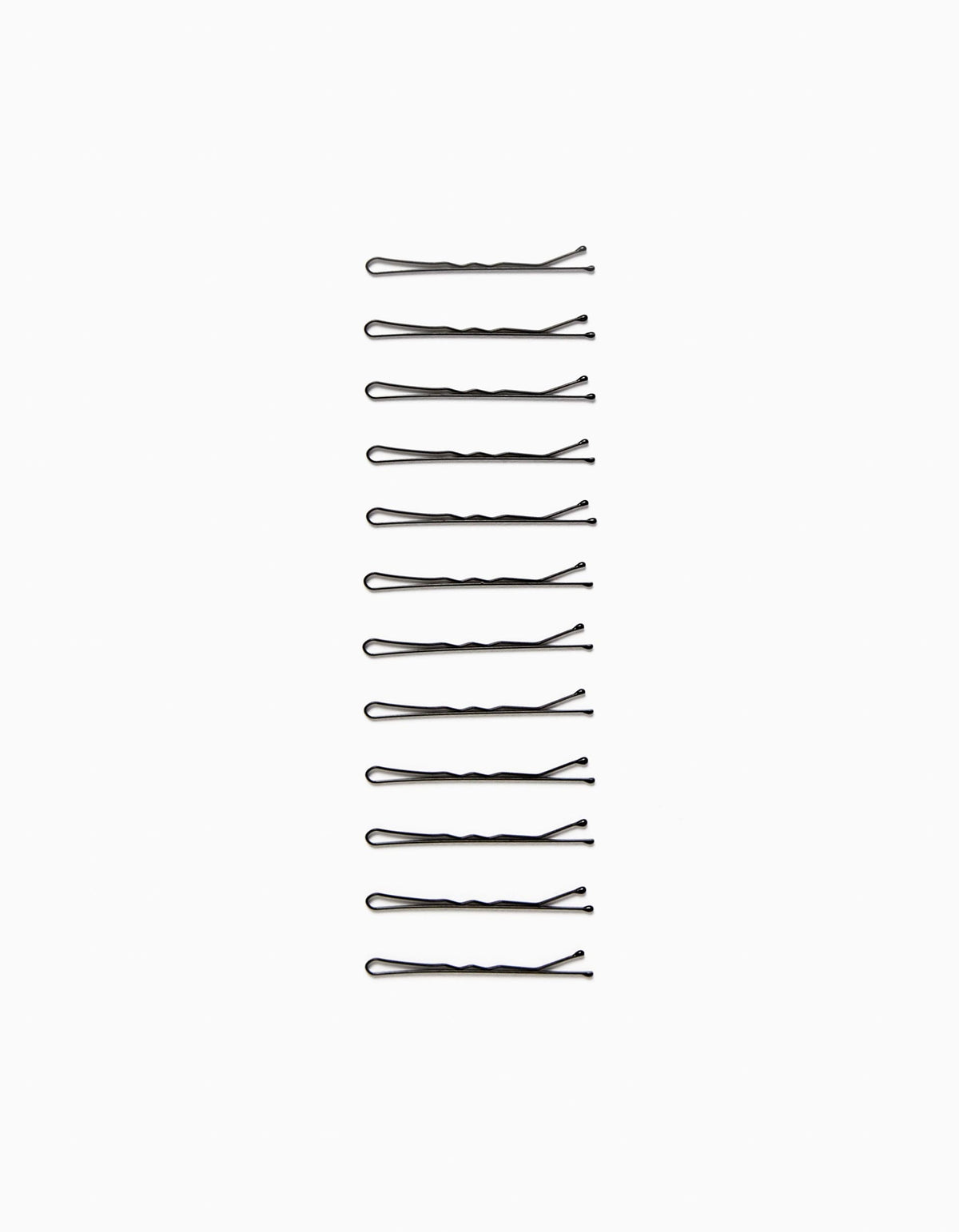 SET 12 HAIR CLIPS, BLACK, ÚNICO