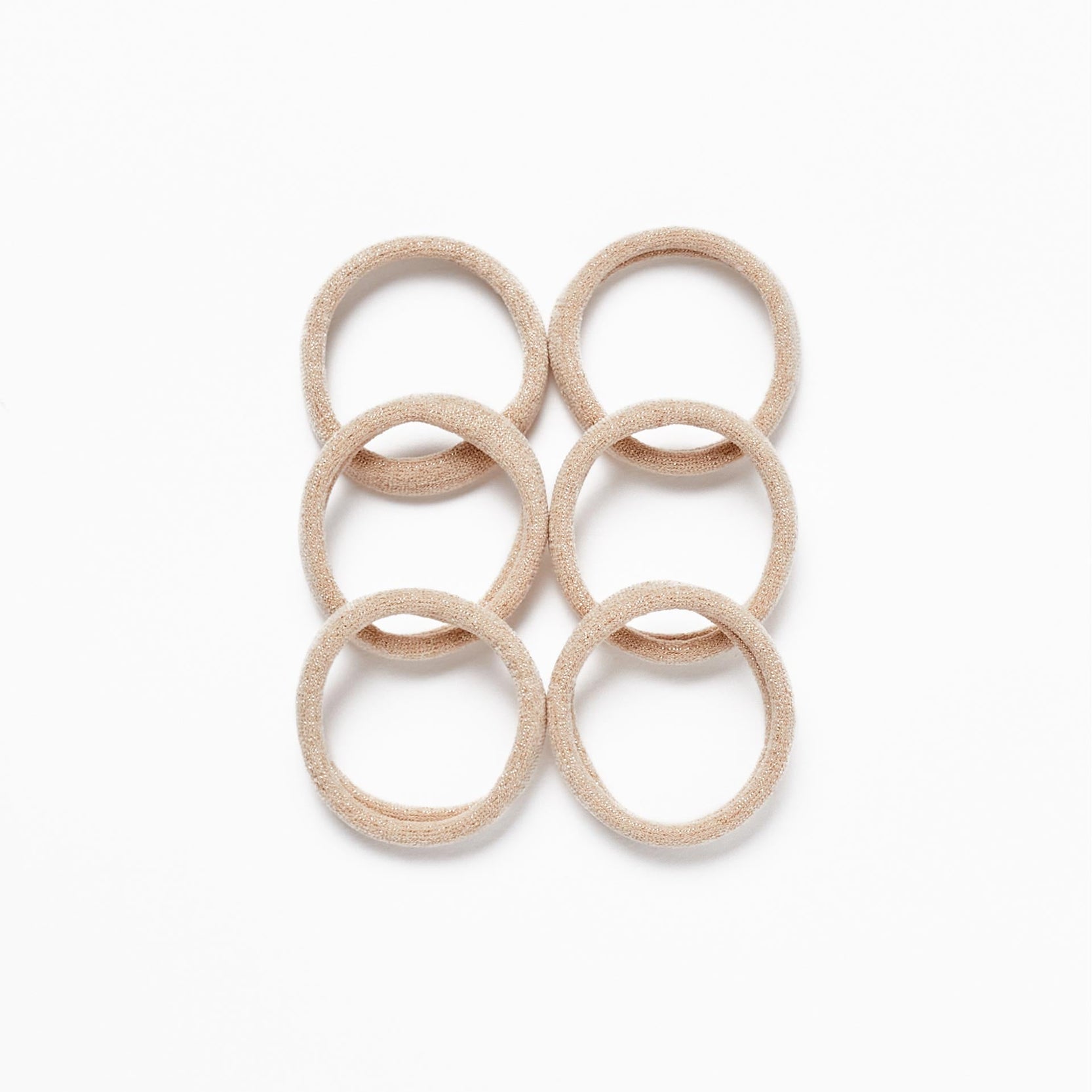 6-Pack Hair Bobbles for Babies and Girls, Gold