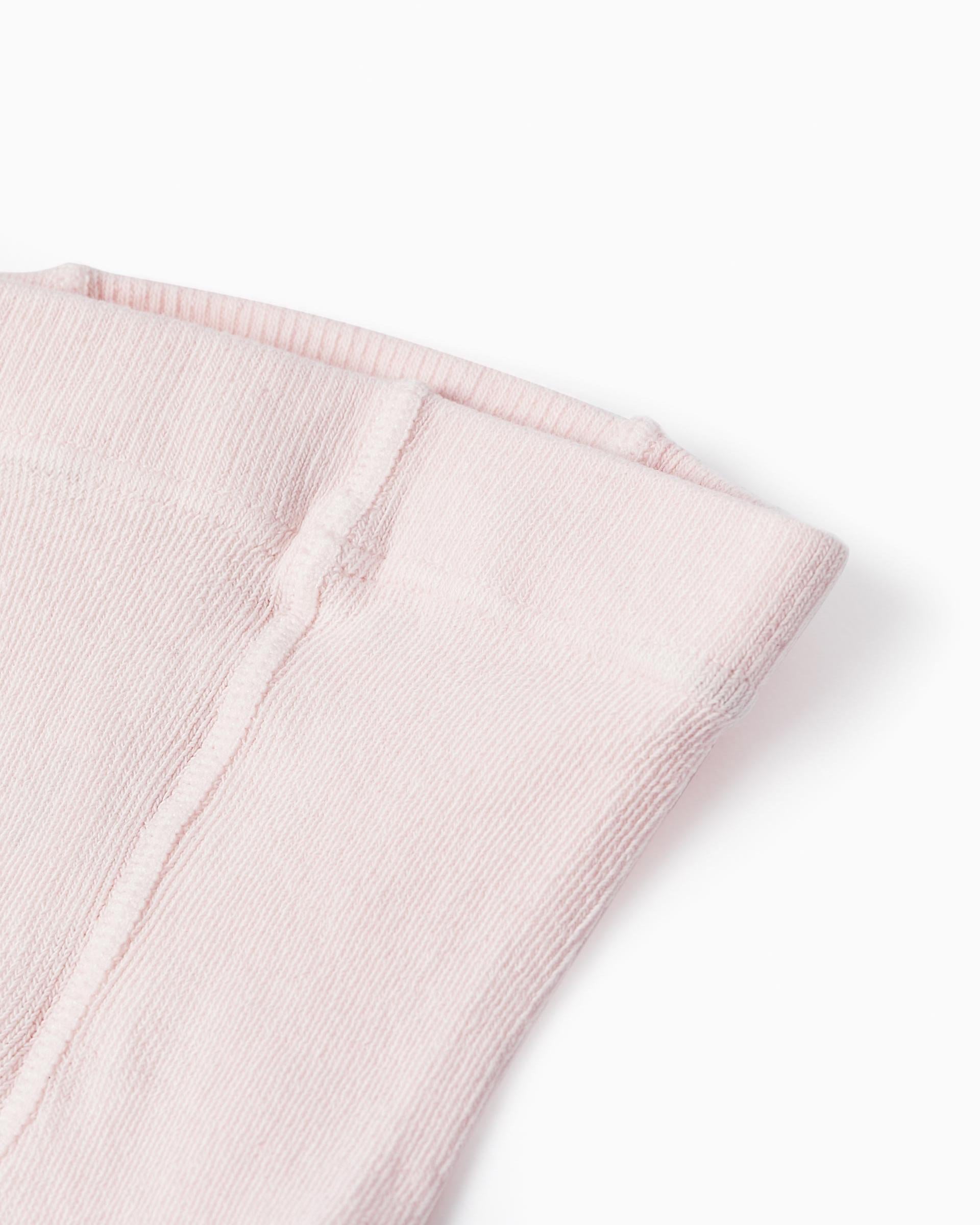 Cotton Anti-Pilling Tights for Baby Girls, Pink