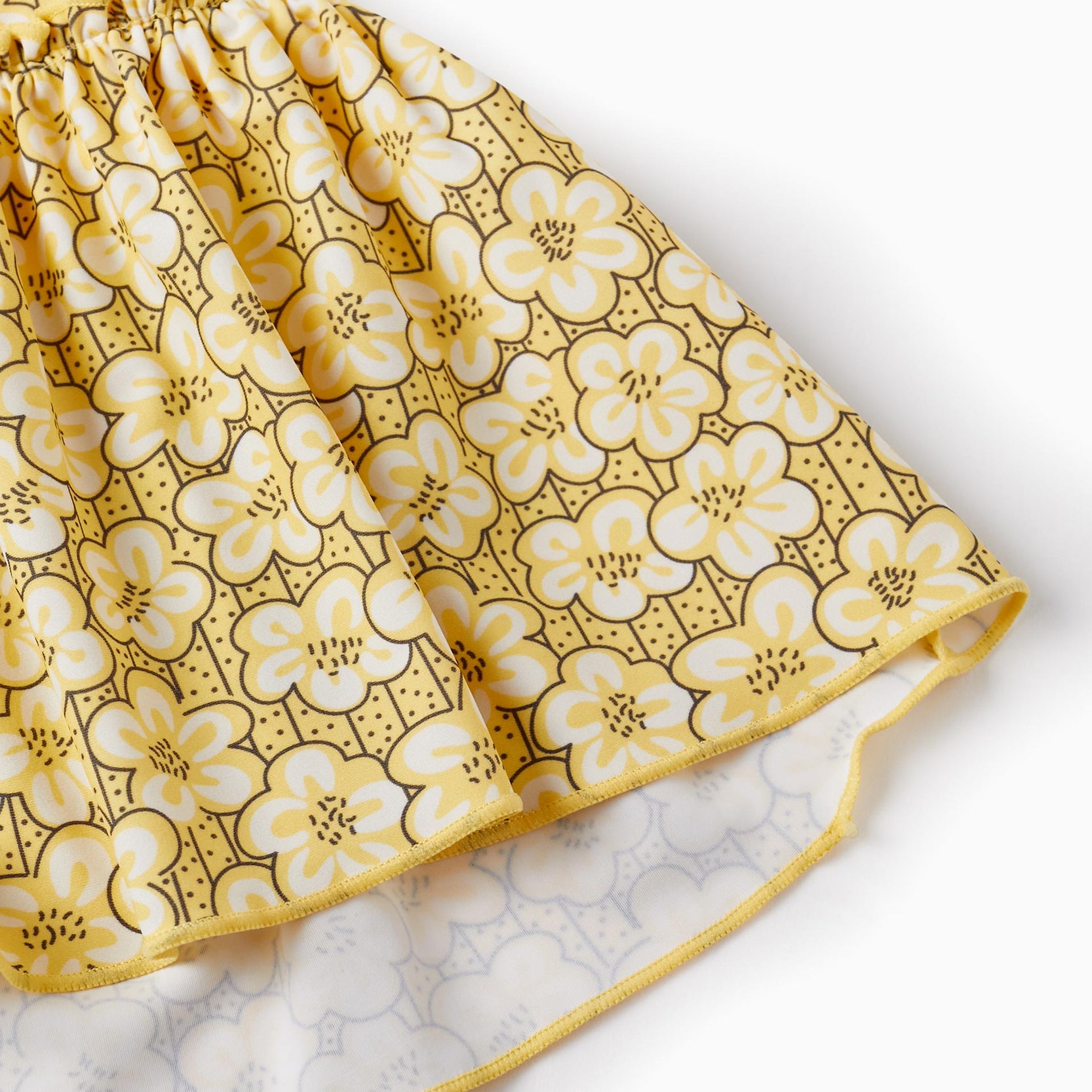 Beach Dress with UV 80 Protection for Girls, Yellow