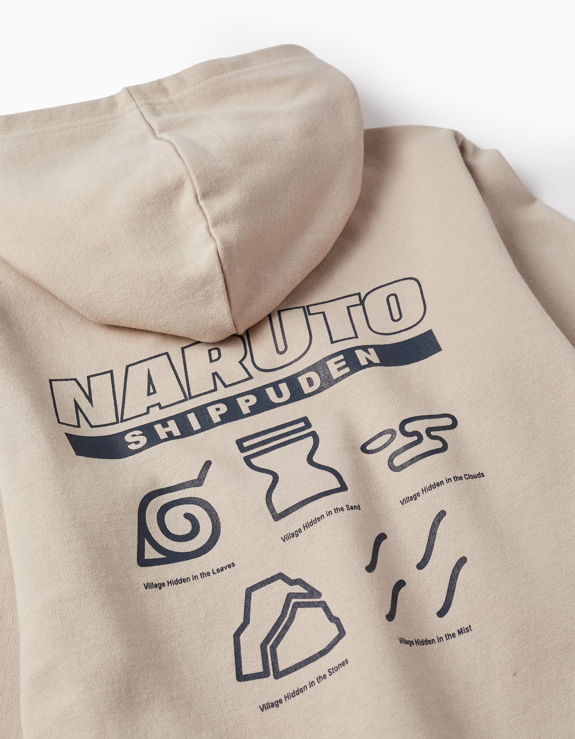 Sweatshirt with Hood in Cotton for Boys 'Naruto', Beige