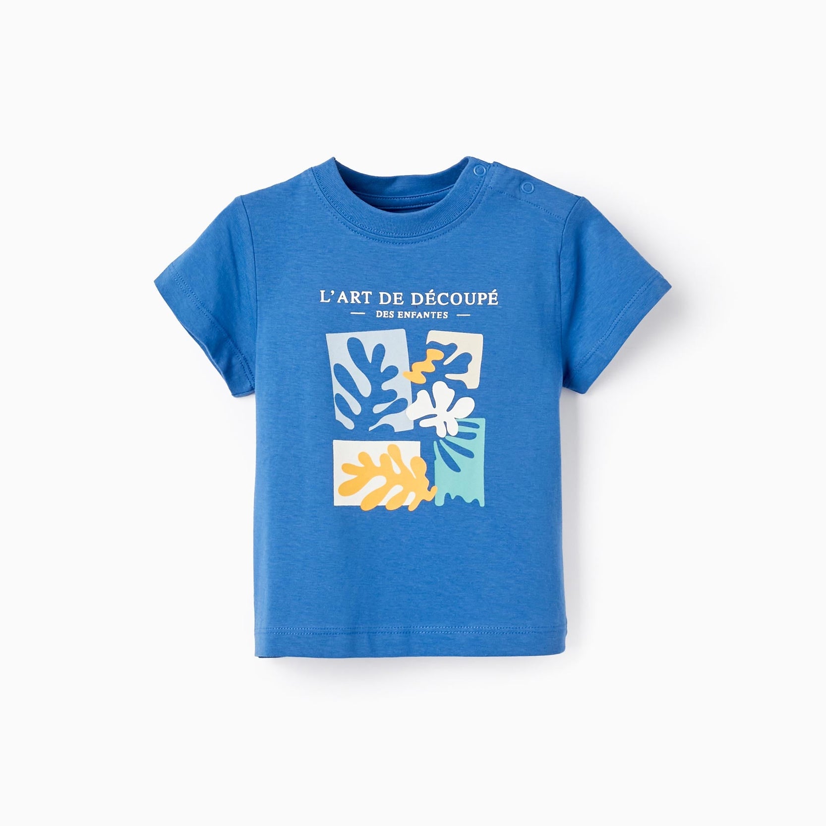 Short Sleeve T-Shirt for Baby Boys 'L'Art de Décopé', Blue