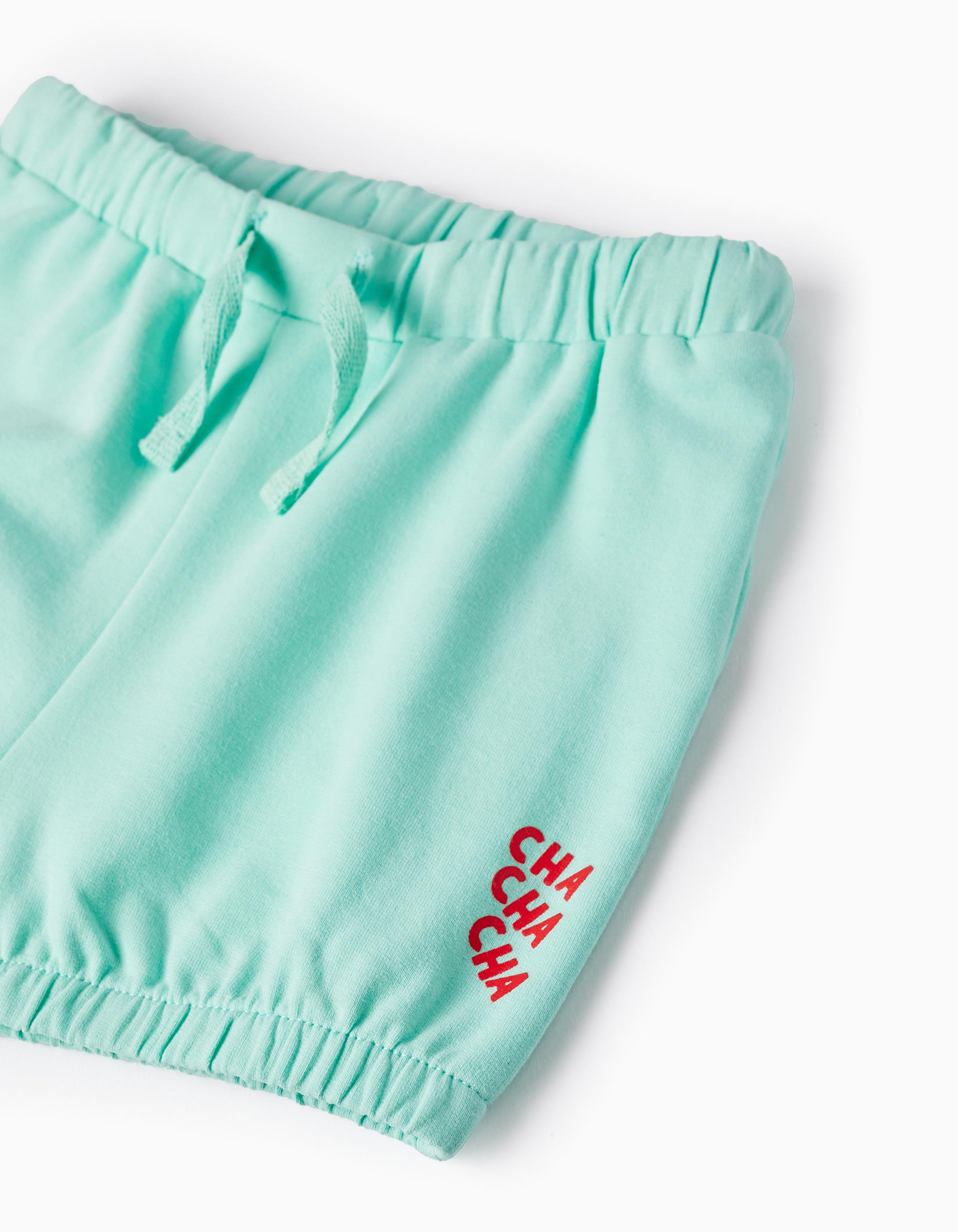 SHORT FLEECE, LIGHT GREEN, 9/12M-SHORT/BERMUDA-BABY GIRL