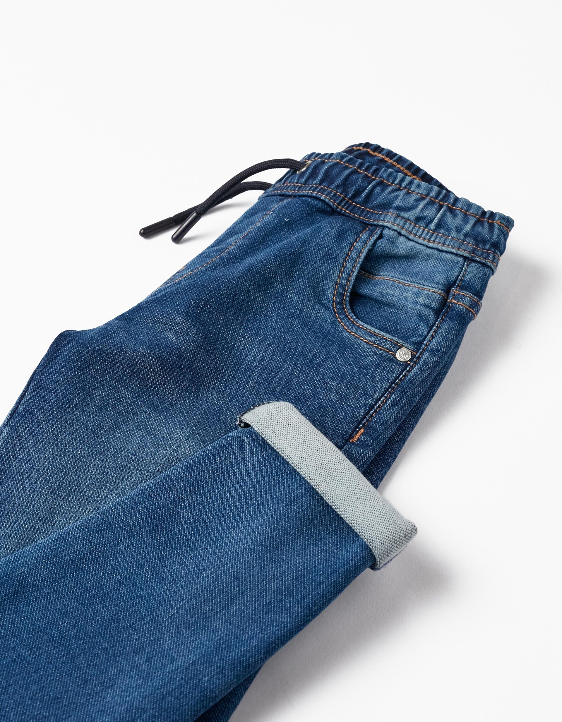 Sporty Denim Trousers for Boys 'Slim Fit', Dark Blue