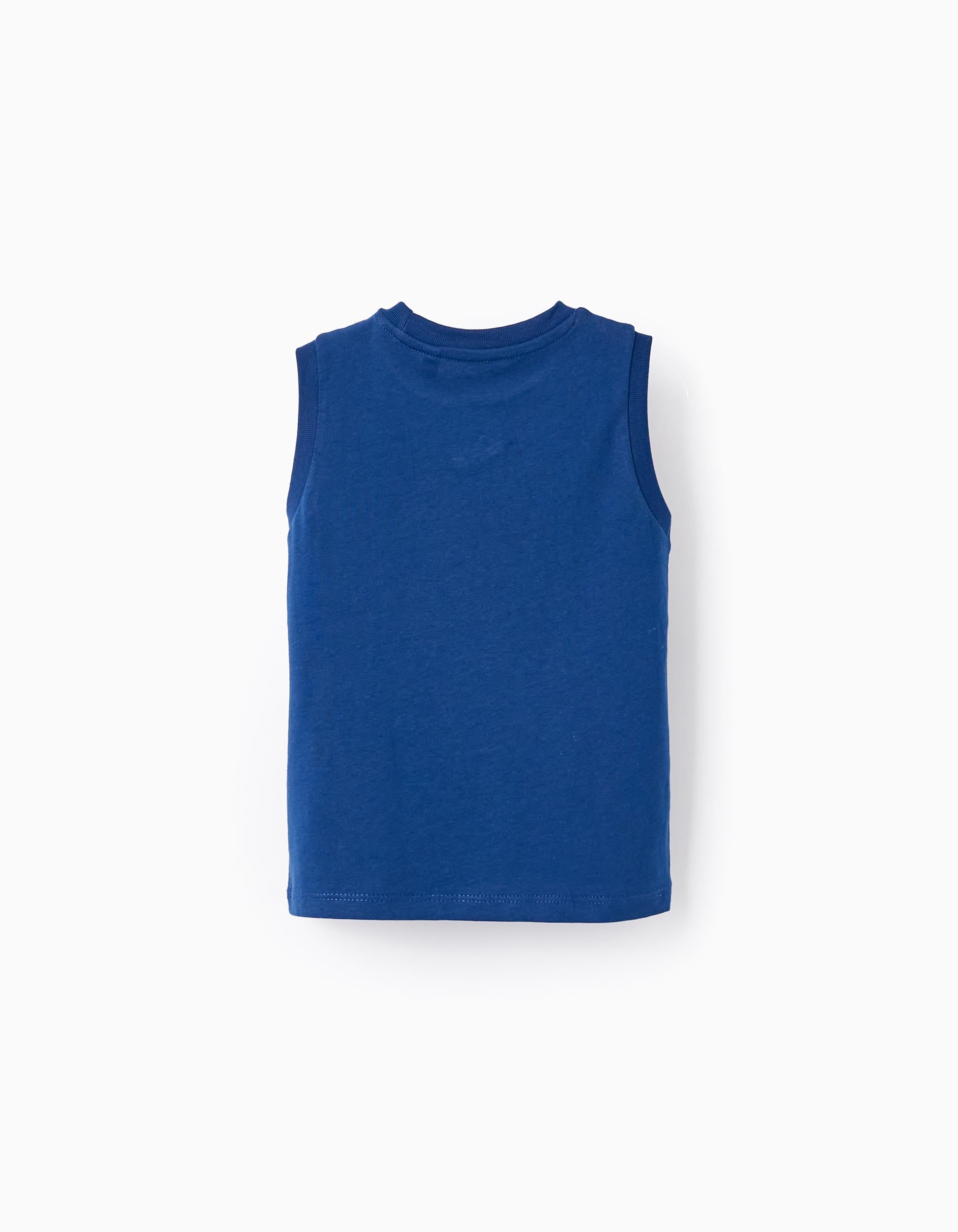 2 Vest Tops for Baby Boys 'Balloon Fish', Yellow/Blue