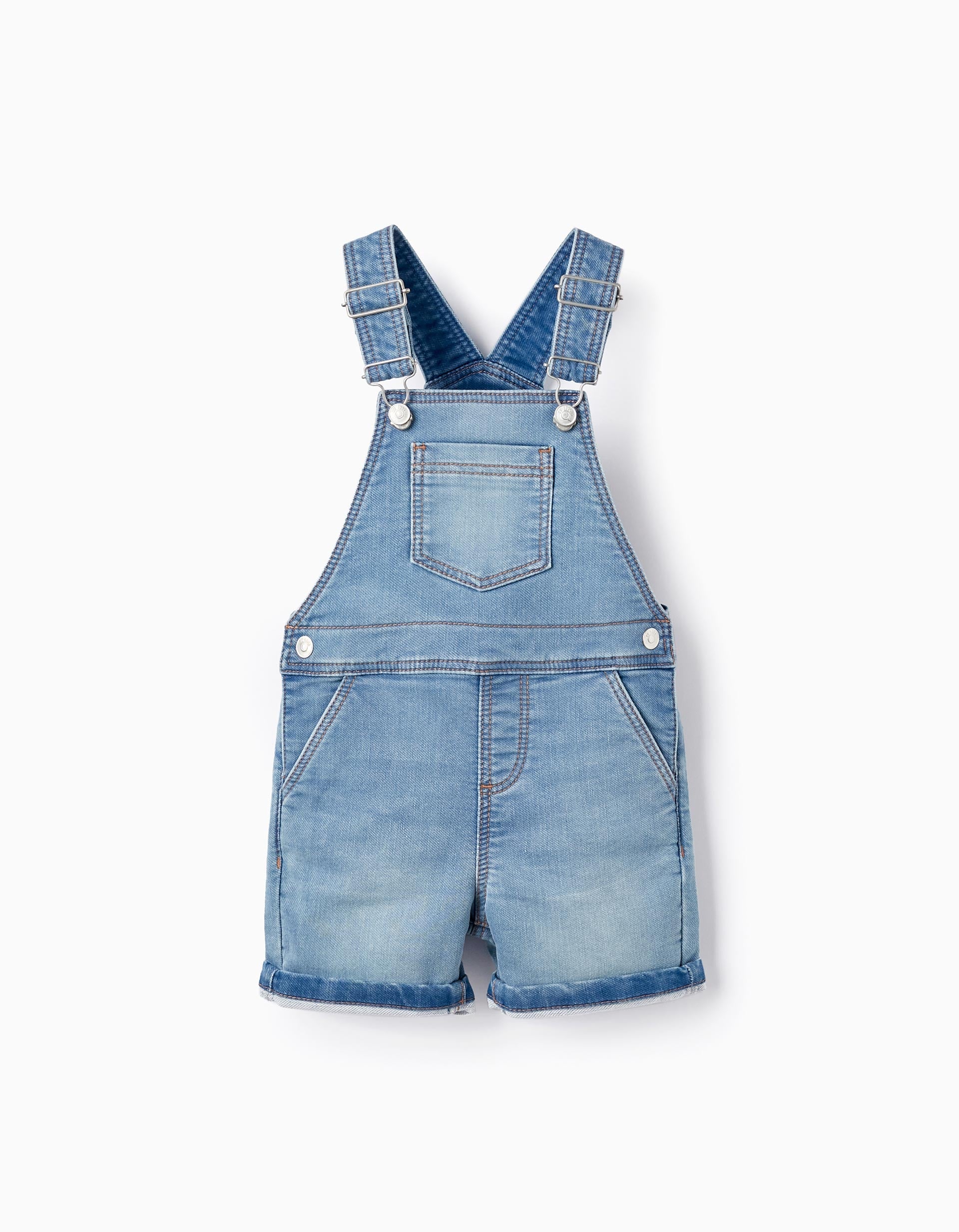 Short Denim Dungarees for Baby Boys, Blue