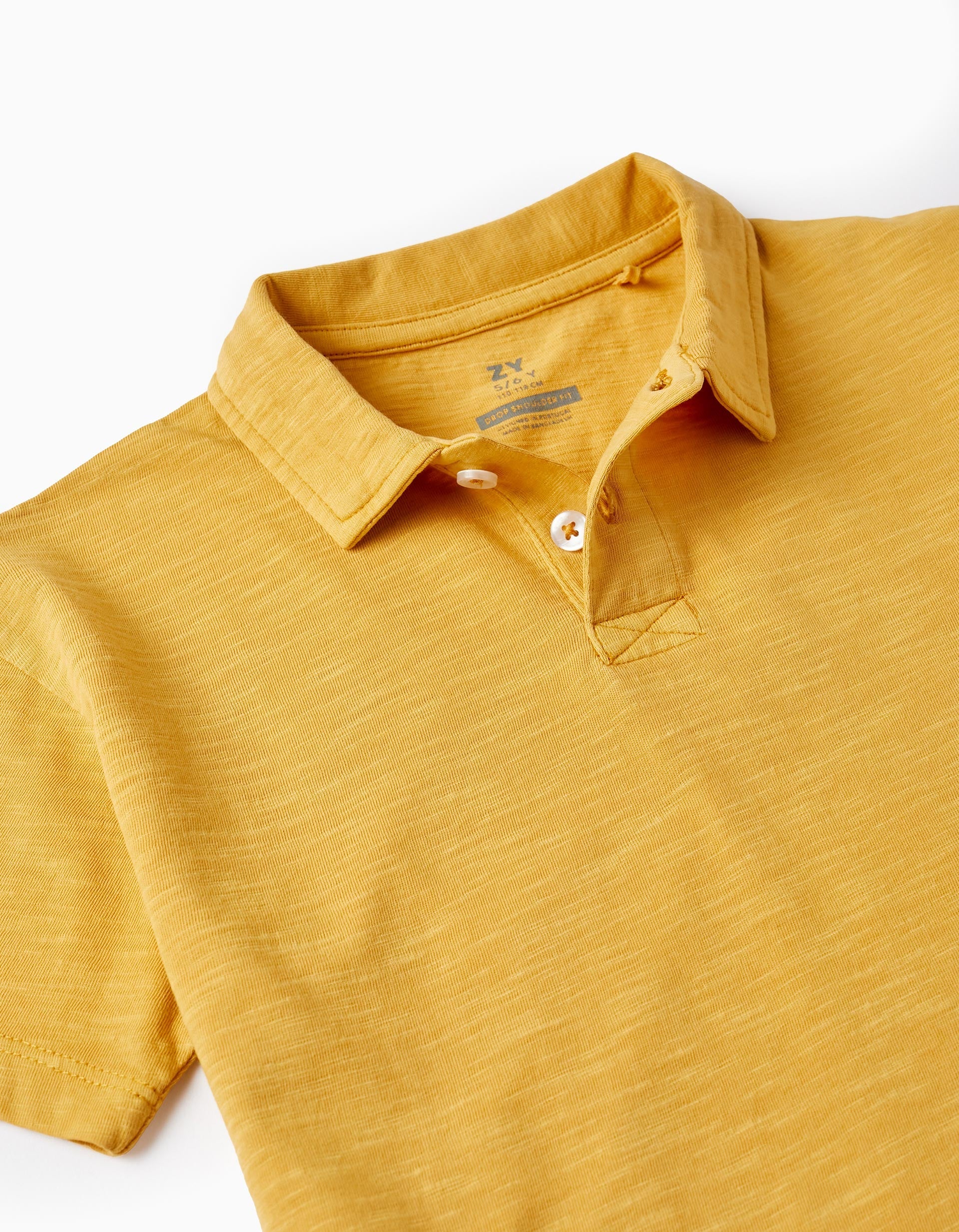 Cotton Polo T-shirt for Boys, Yellow