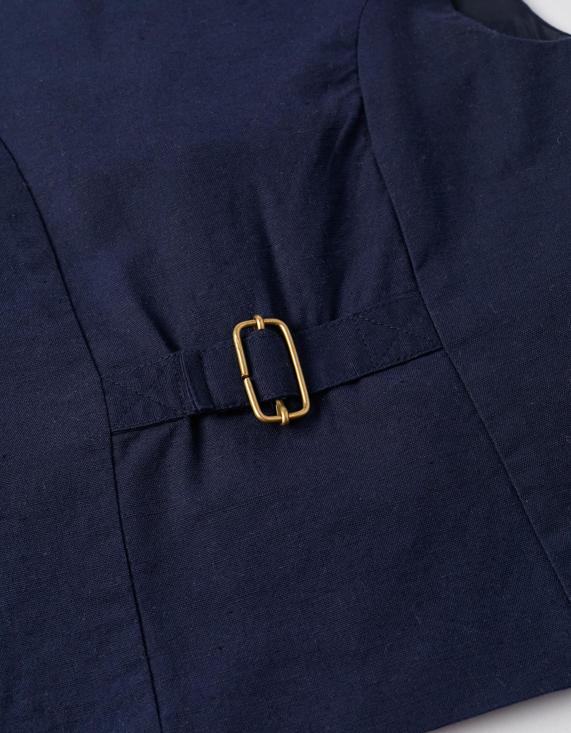 VEST COTTON FLEX, DARK BLUE, 11/12