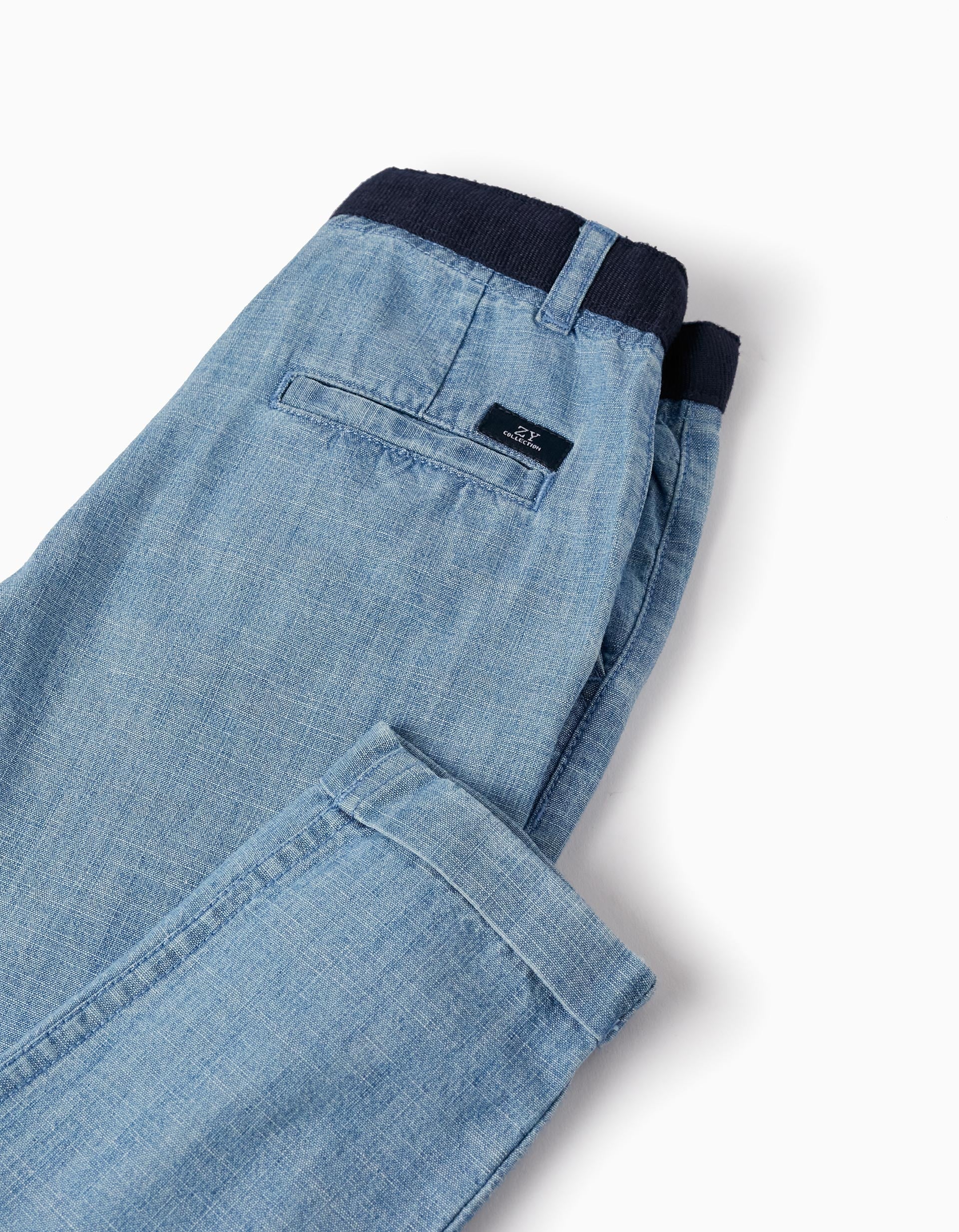 PANTS SLIM, BLUE, 8/9