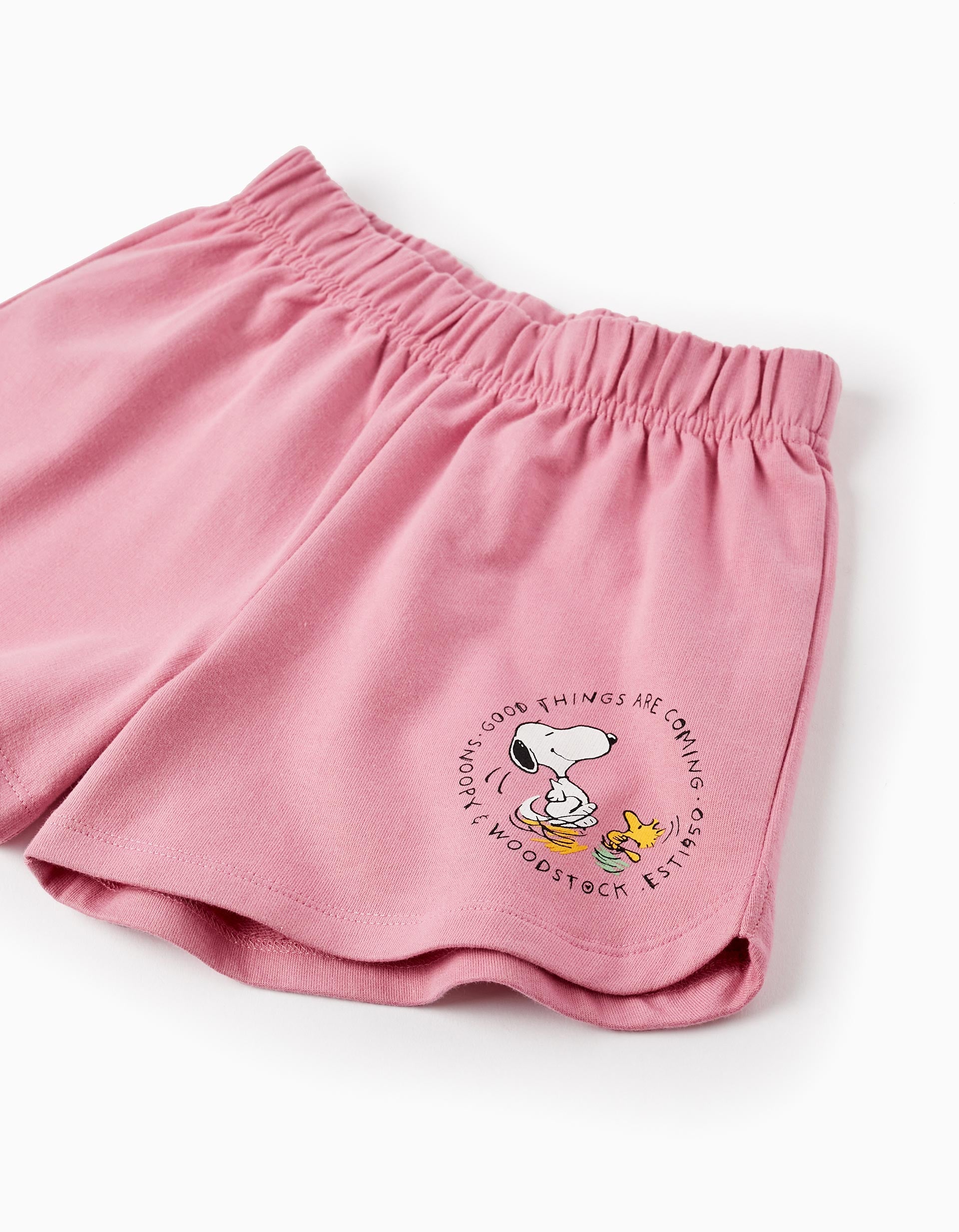 SN SHORTS FLEECE, LIGHT PINK, 11/12