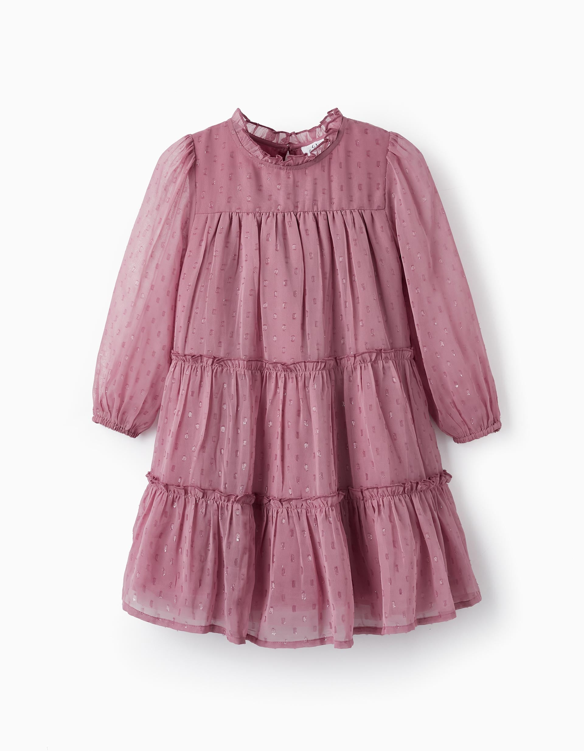 Long Sleeve Dress for Girls, Light Purple