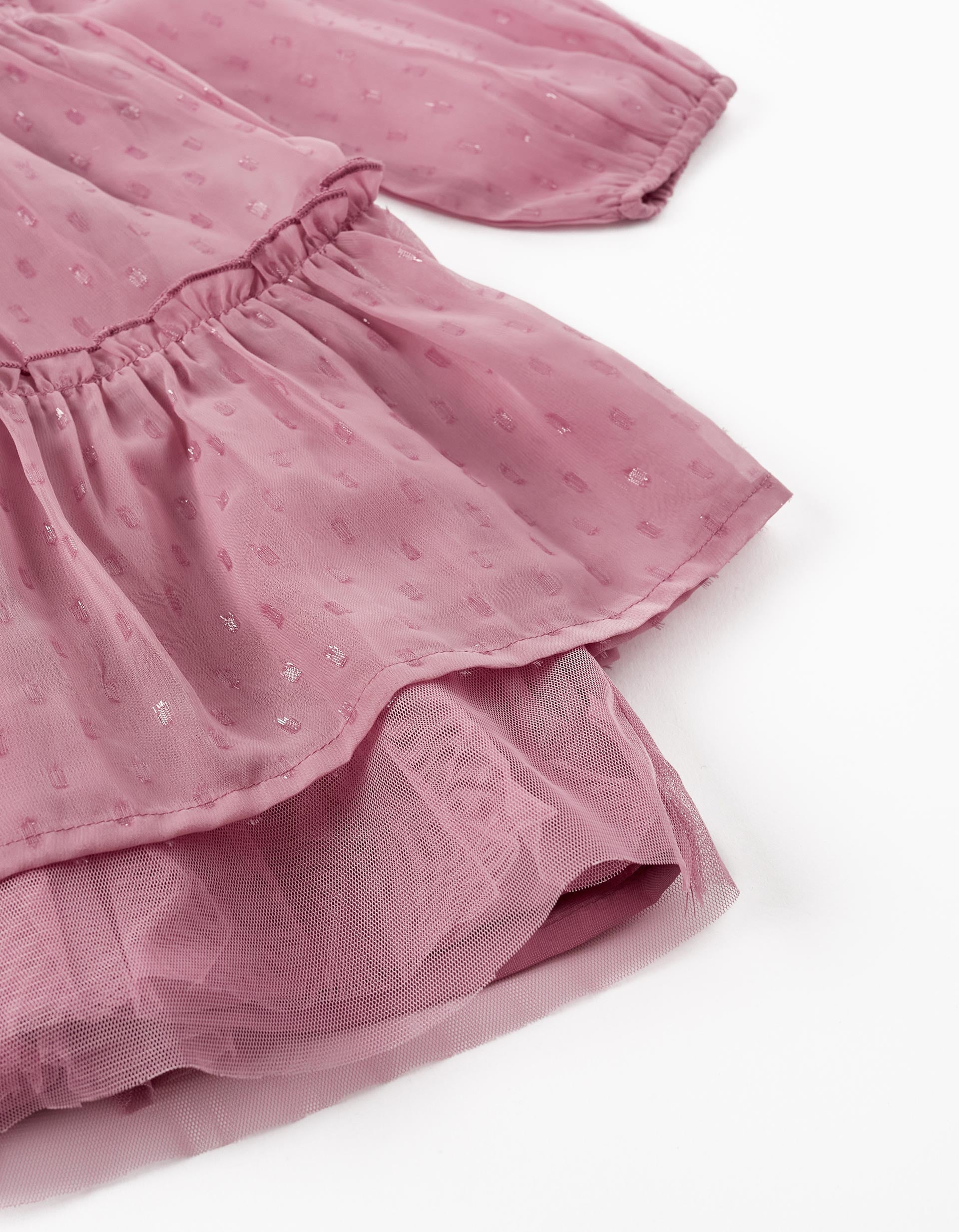 Long Sleeve Dress for Girls, Light Purple