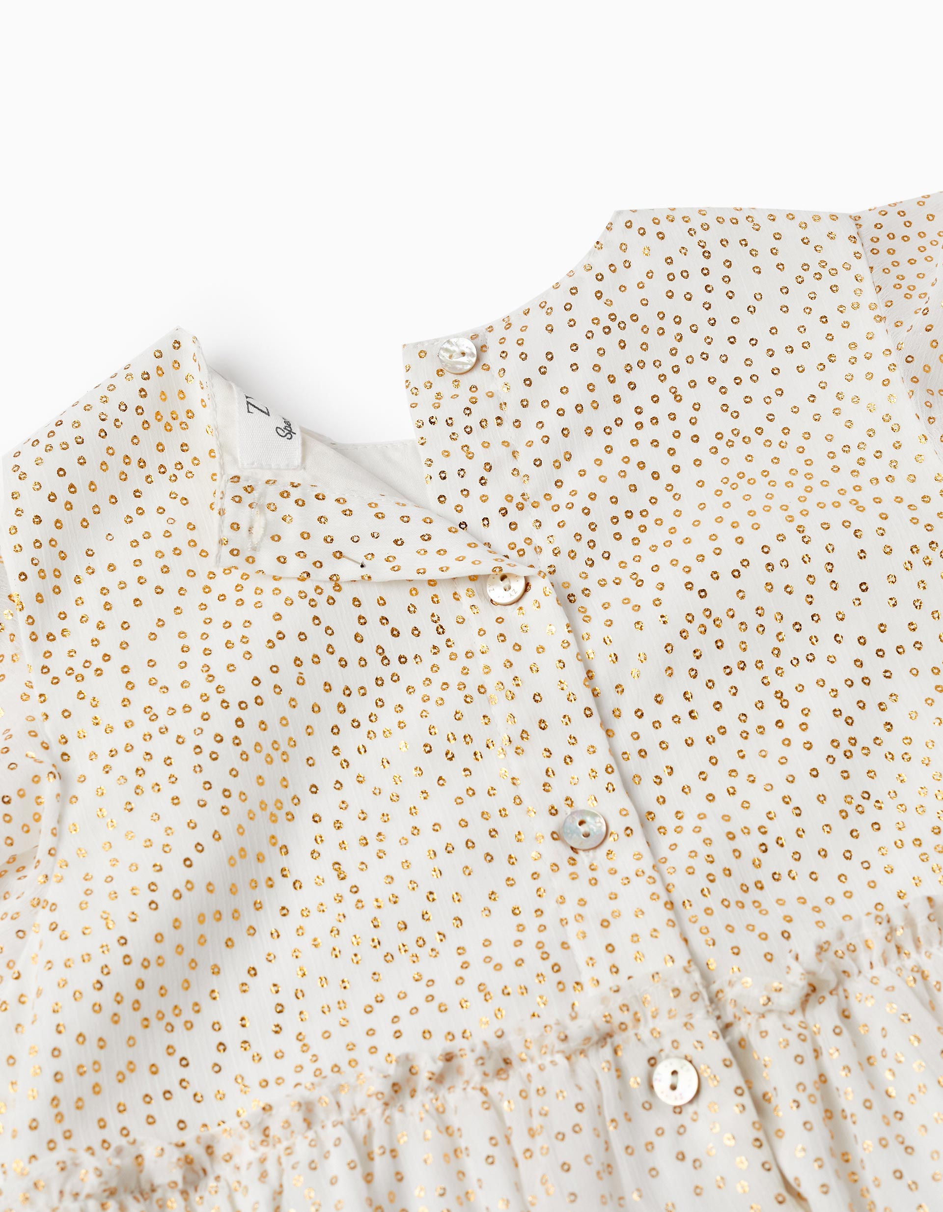 SS DRESS CREPE, WHITE, 11/12