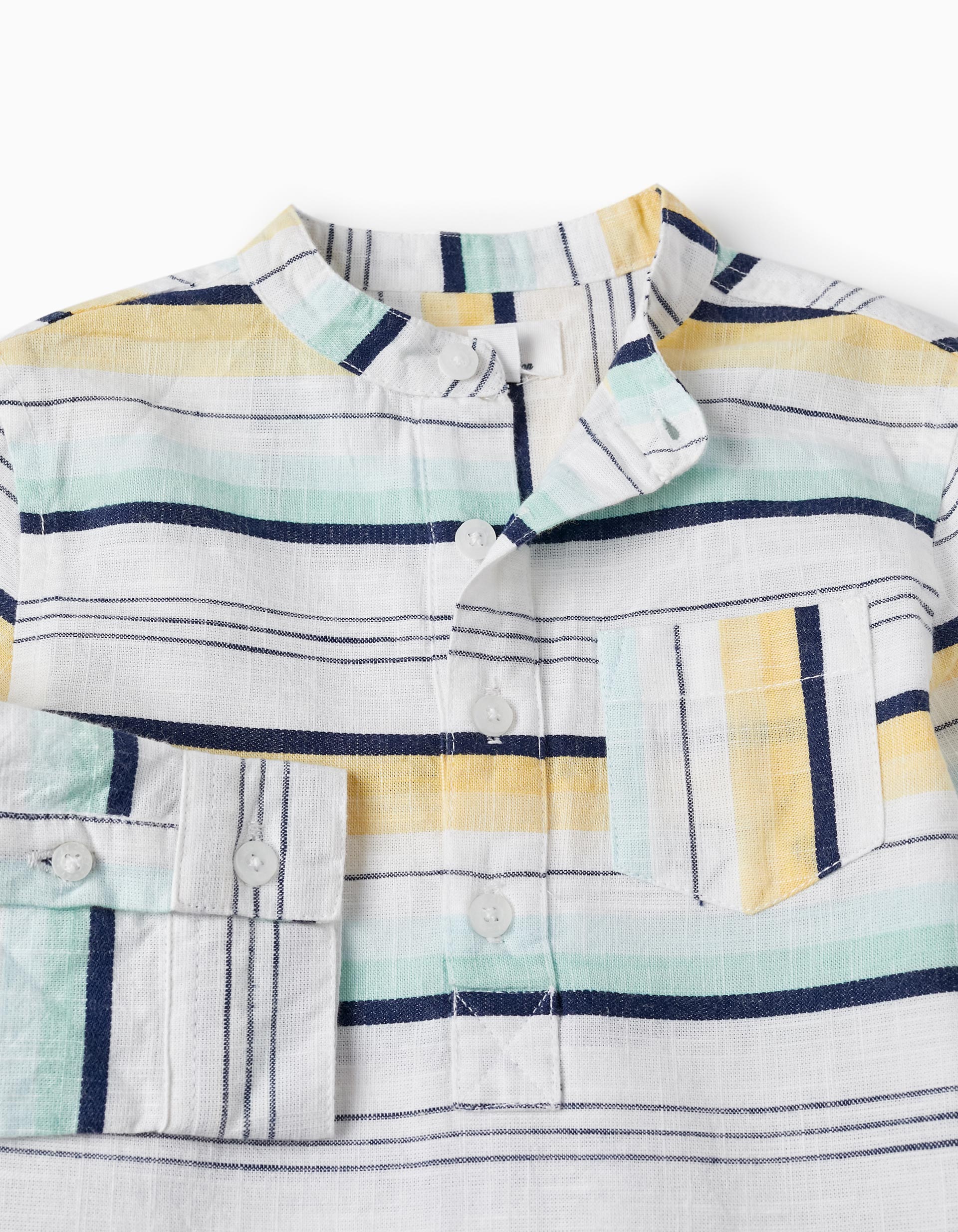 Striped Cotton Shirt for Baby Boys, Multicolour