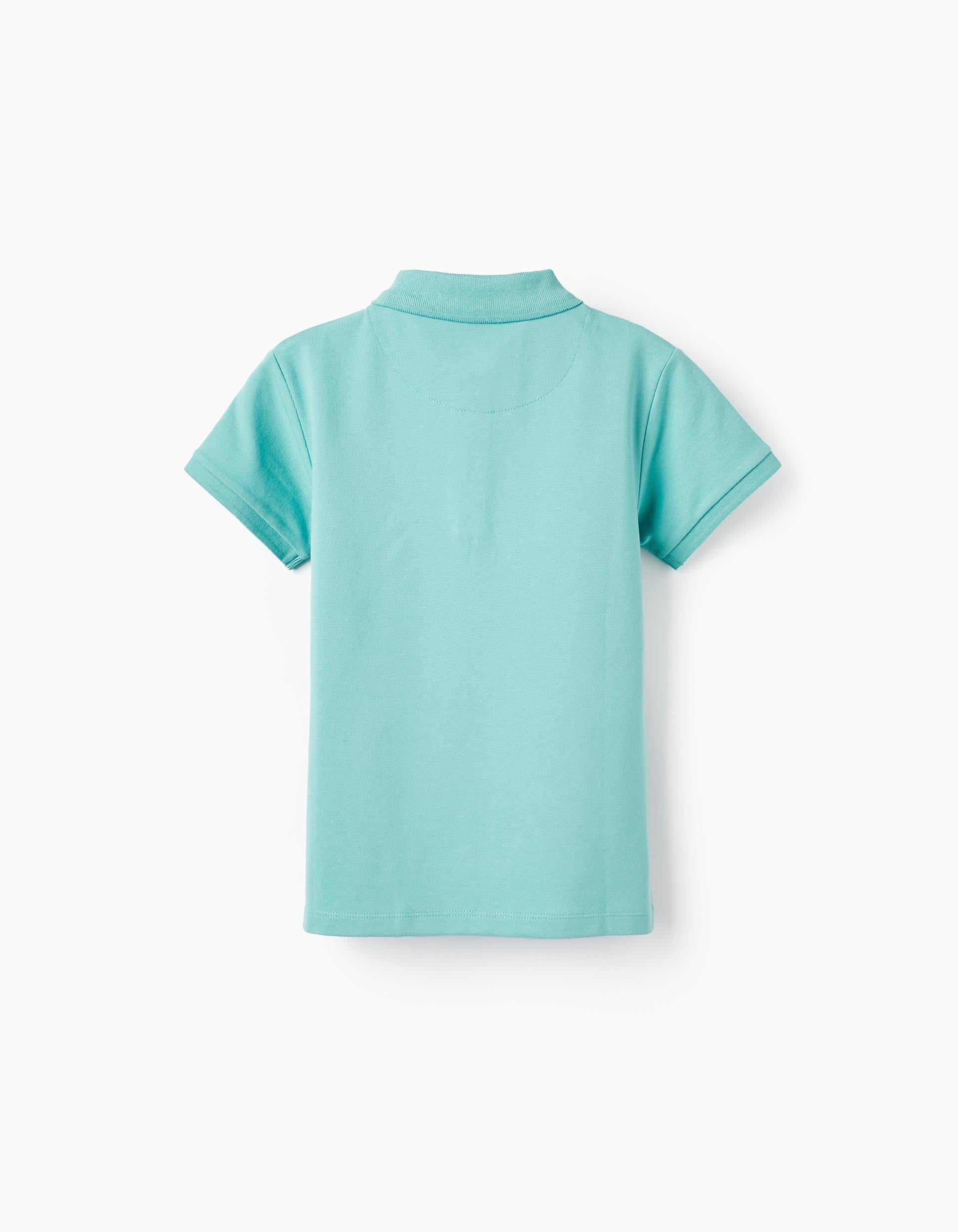 SS SHIRT PIQUE, GREEN, 5/6-POLO SHIRT-KID BOY