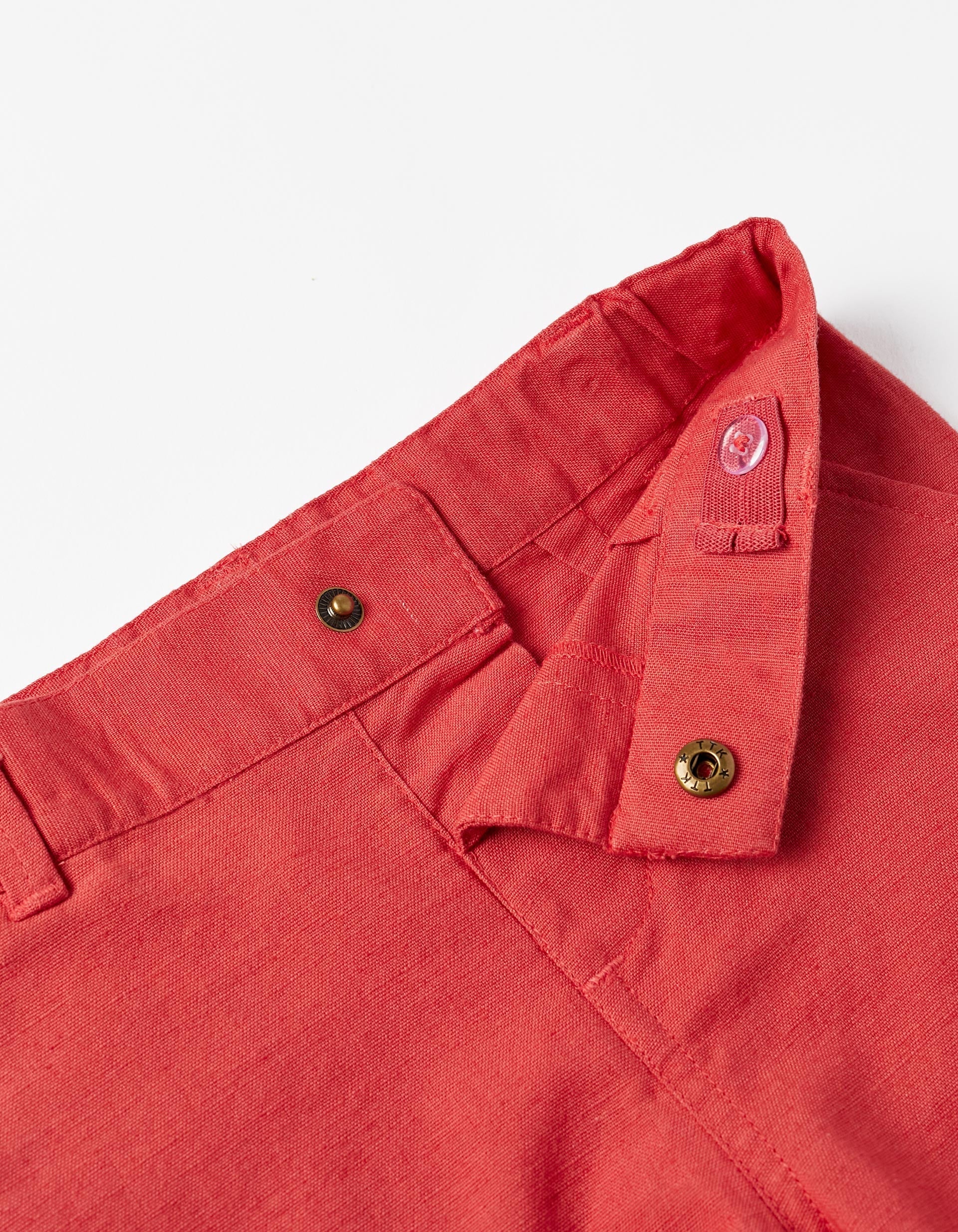 Chino Shorts for Baby Boy, Red