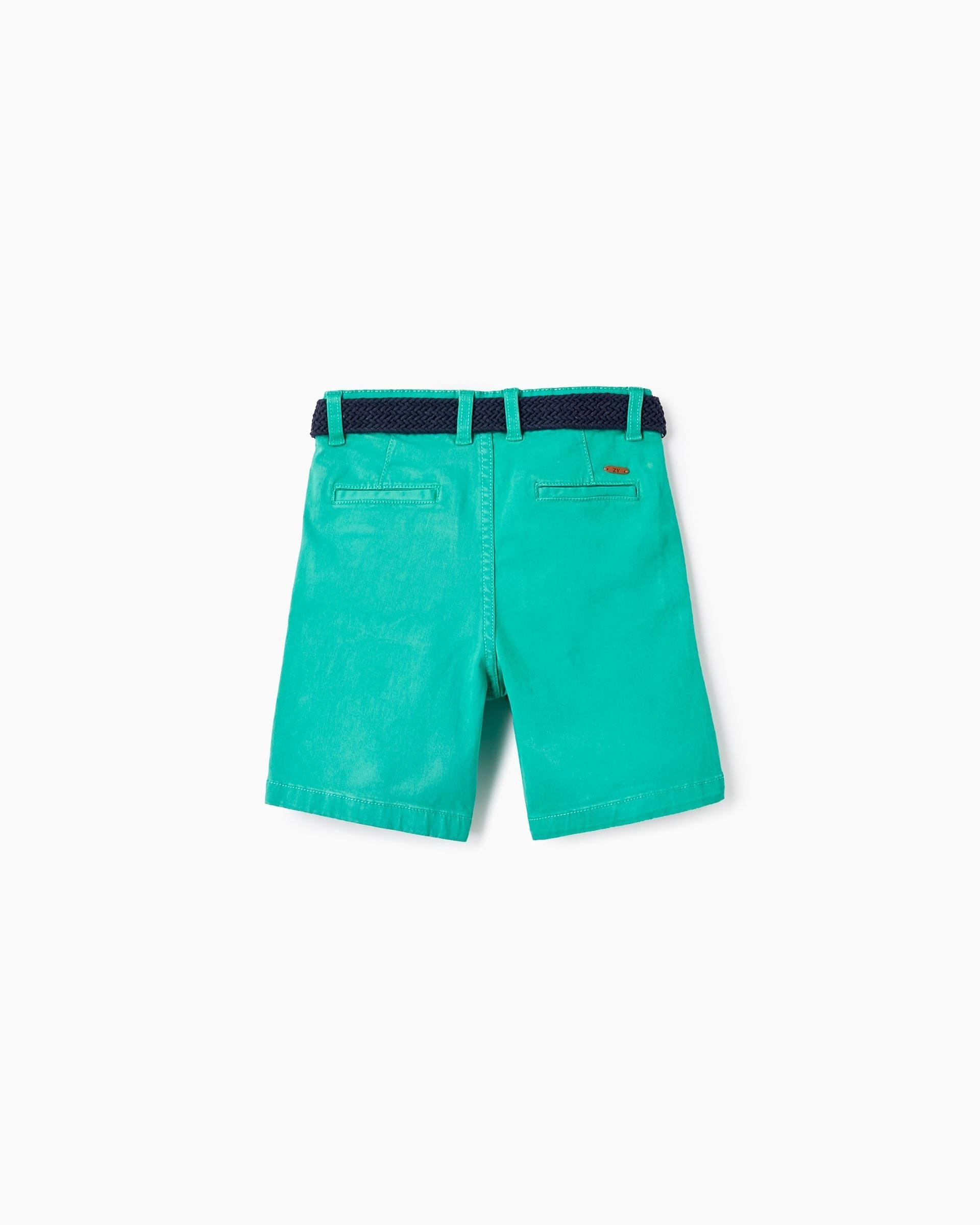 CHINO SHORTS TWILL, GREEN, 9/10