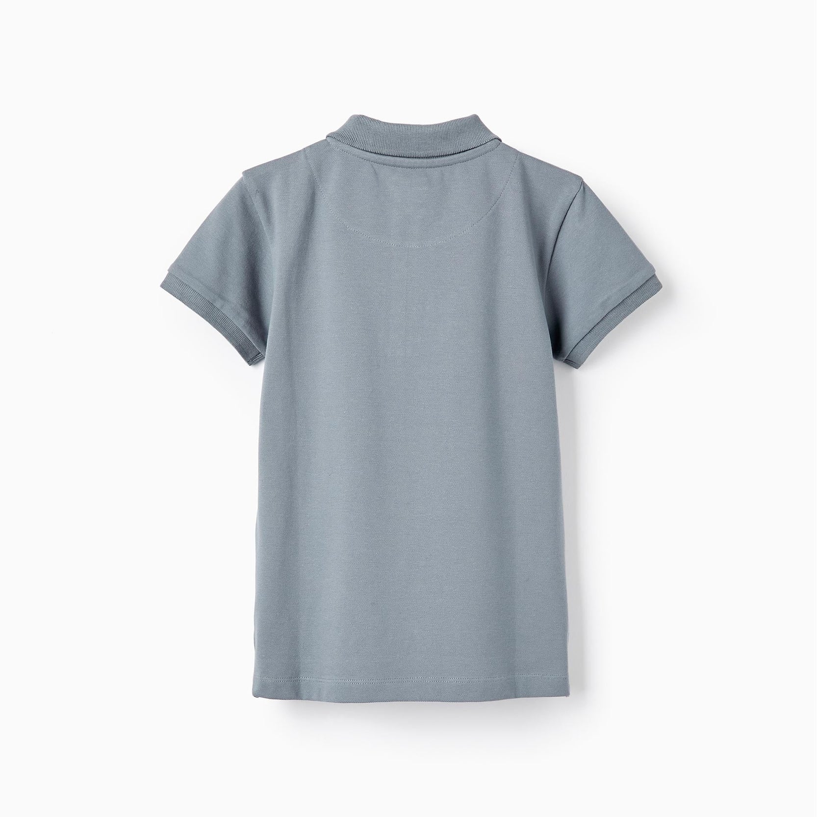 Short Sleeve Polo in Cotton Piqué for Boys 'B&S', Blue