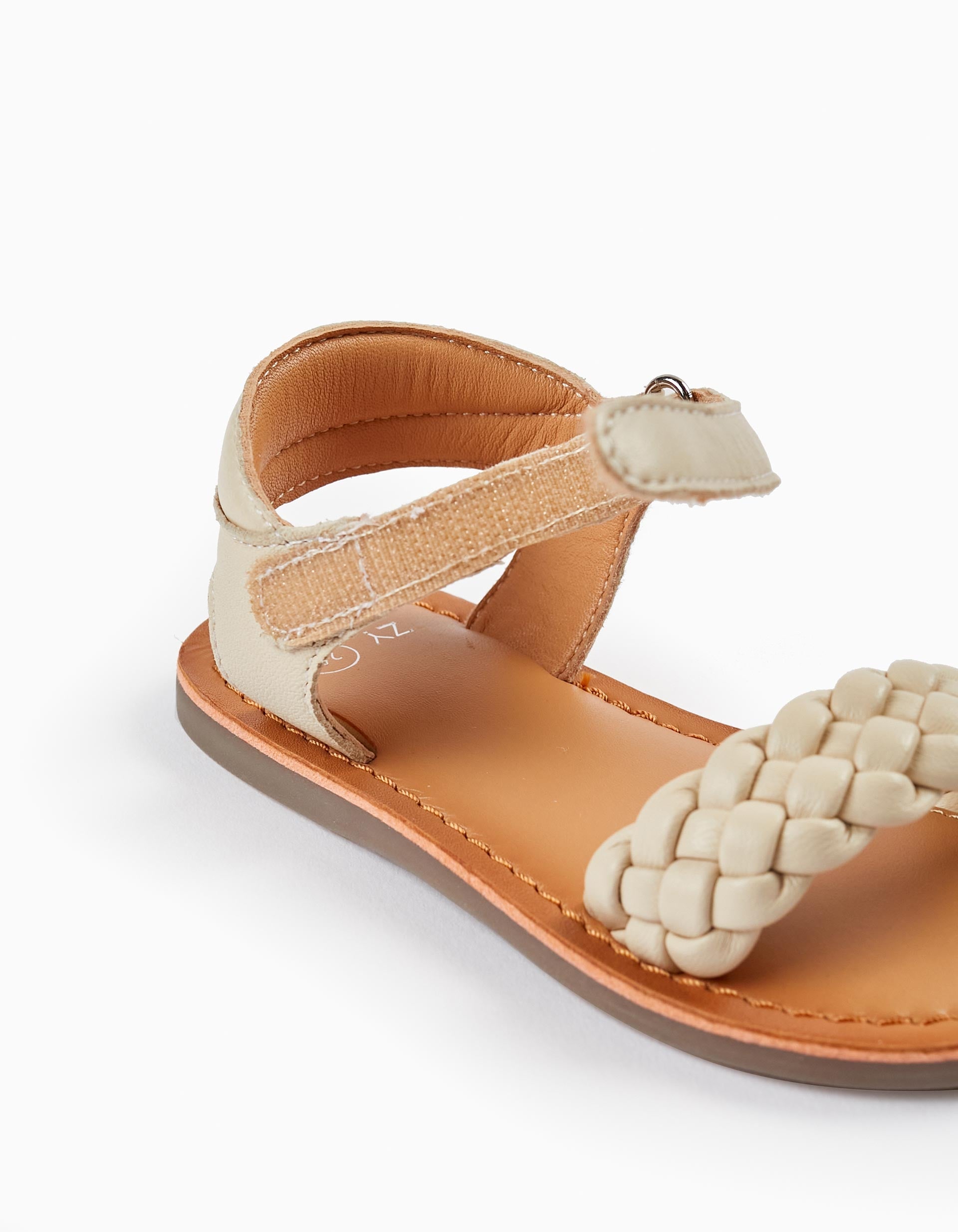 SANDAL LEATHER, WHITE, 20-SANDALS-BABY GIRL
