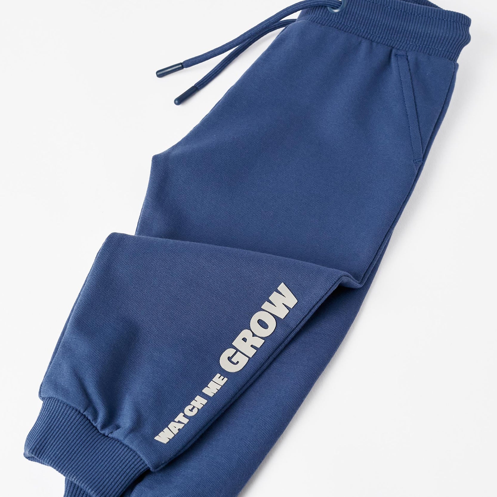 Joggers for Baby Boy 'Watch Me Grow', Dark Blue