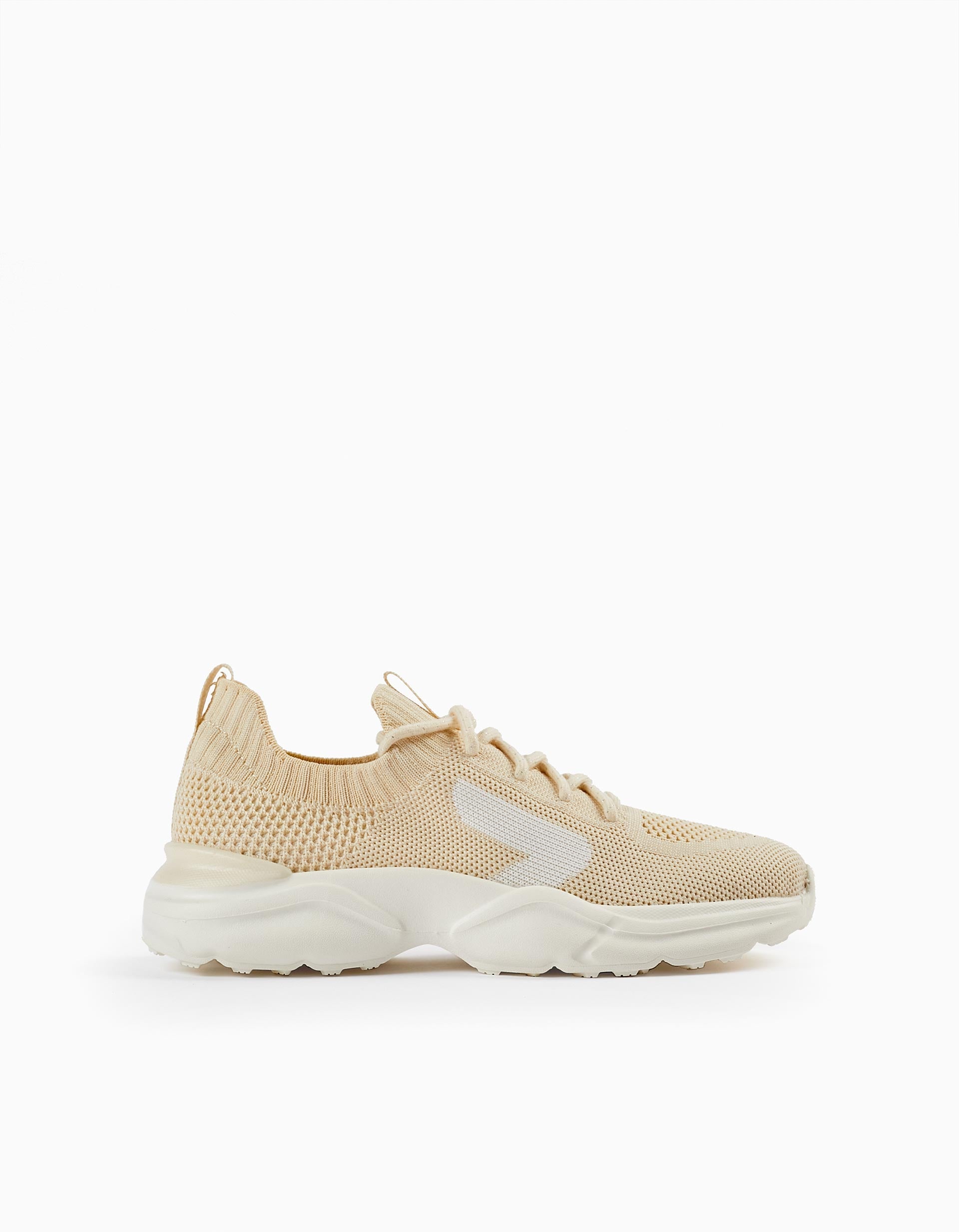 Sports Trainers in Mesh for Girls 'Superlight', Beige/White