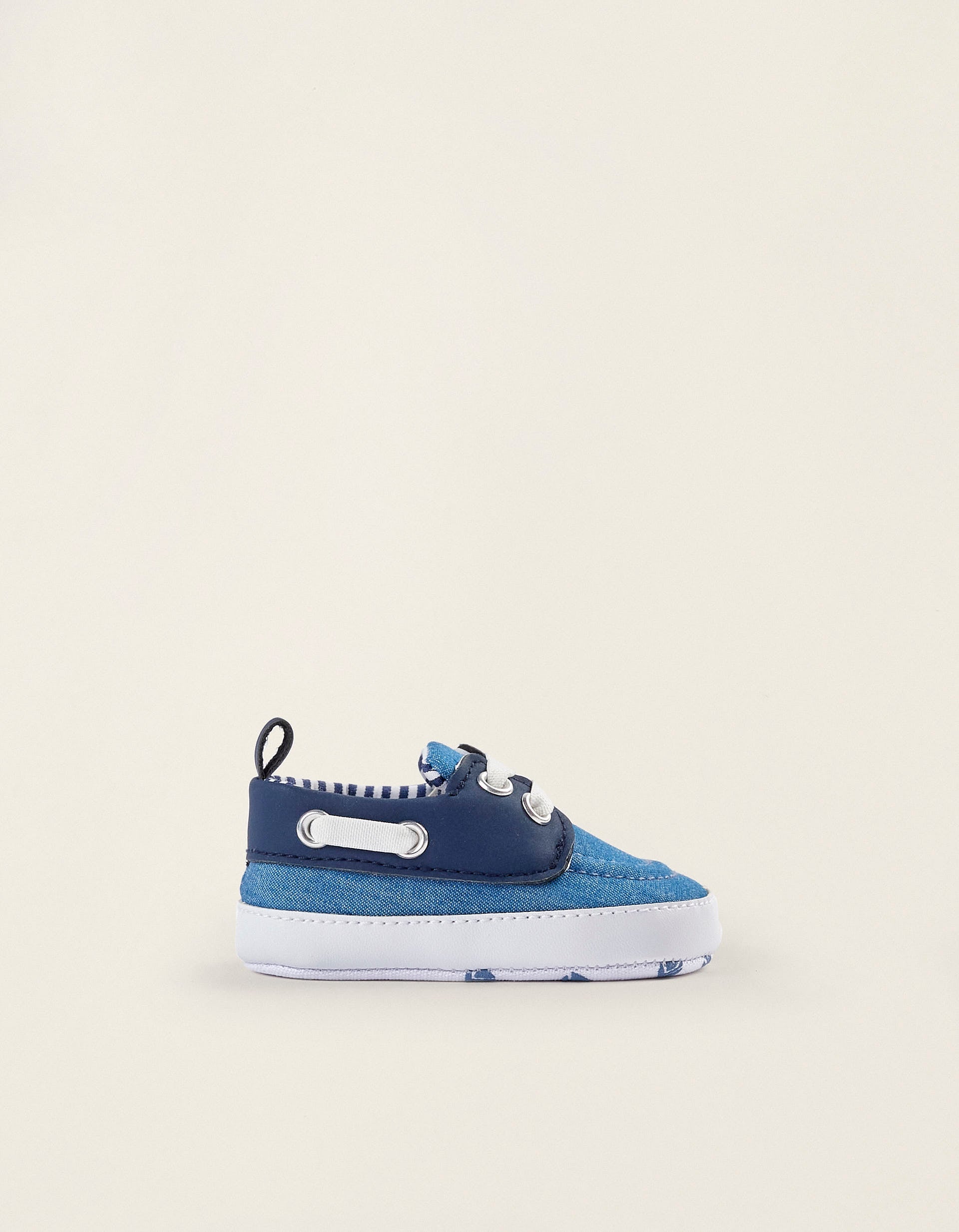 Deck Shoes for Newborn Boys, Blue/Dark Blue