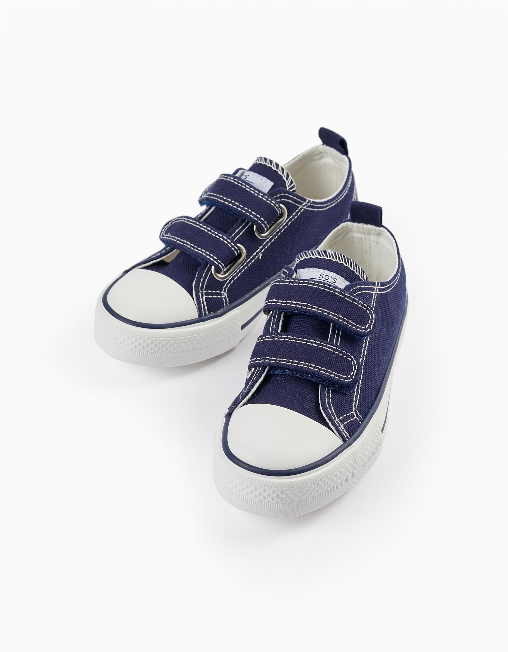 Denim Trainers for Children '50s Sneaker', Dark Blue