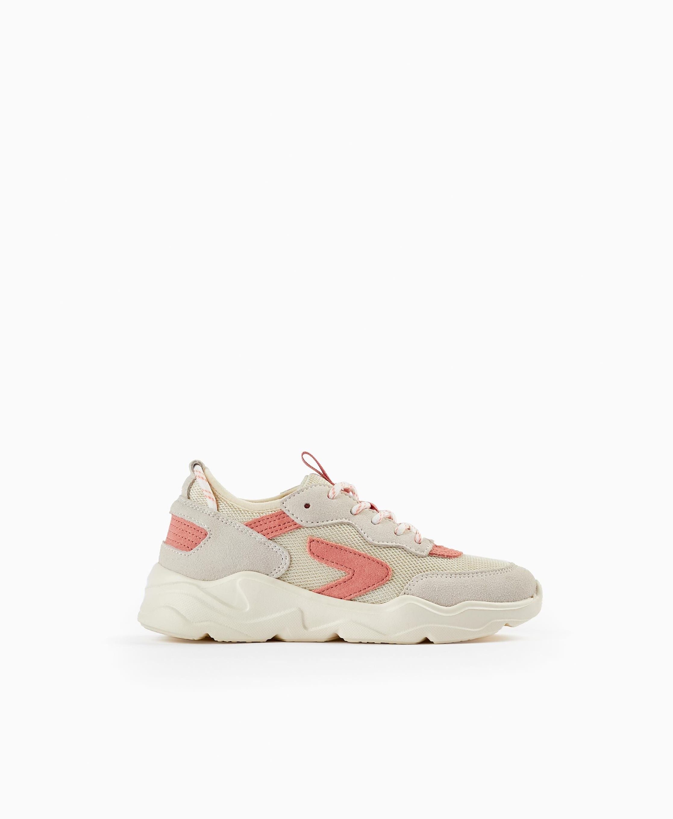 SNEAKER LEATHER, WHITE, 25