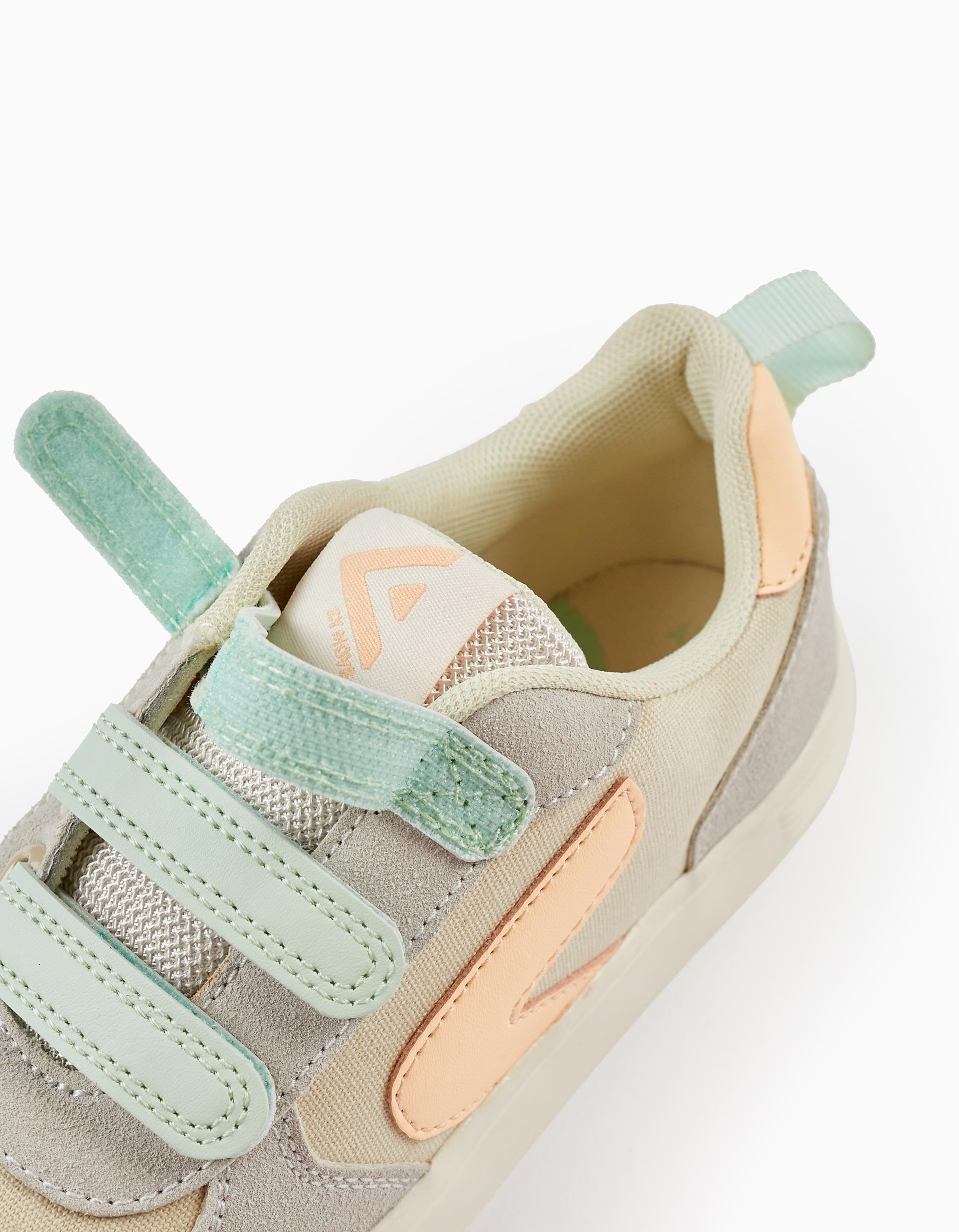 Trainers for Girls 'ZY Move', Grey/Mint/Peach