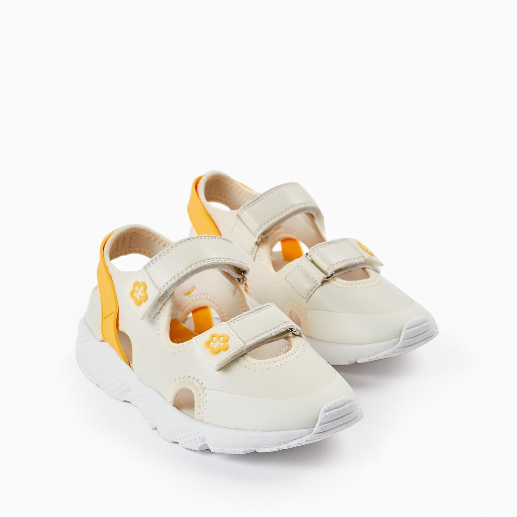 Open Trainers for Girls 'ZY Superlight', Light Grey/Yellow
