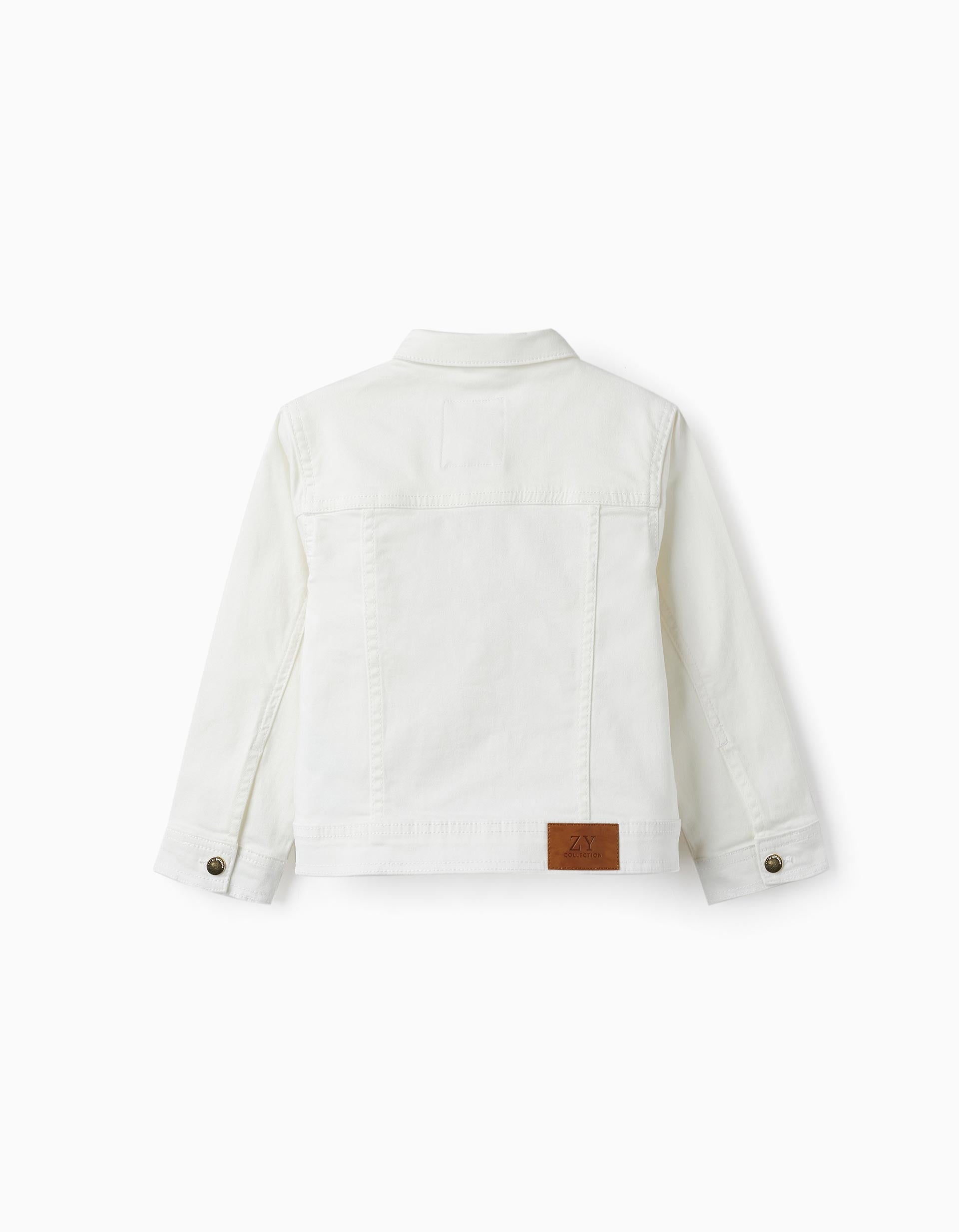 Denim Jacket for Girls, White
