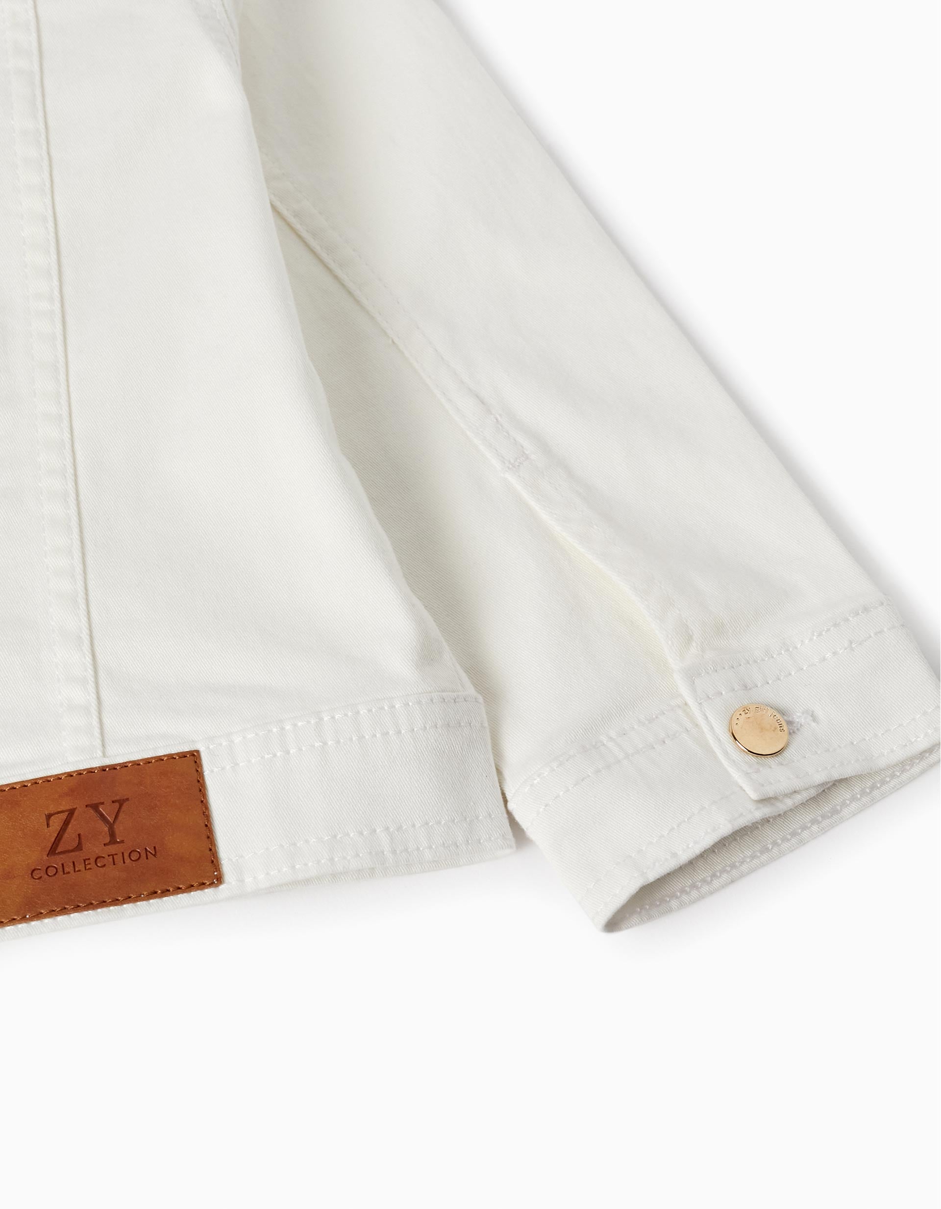 Denim Jacket for Girls, White