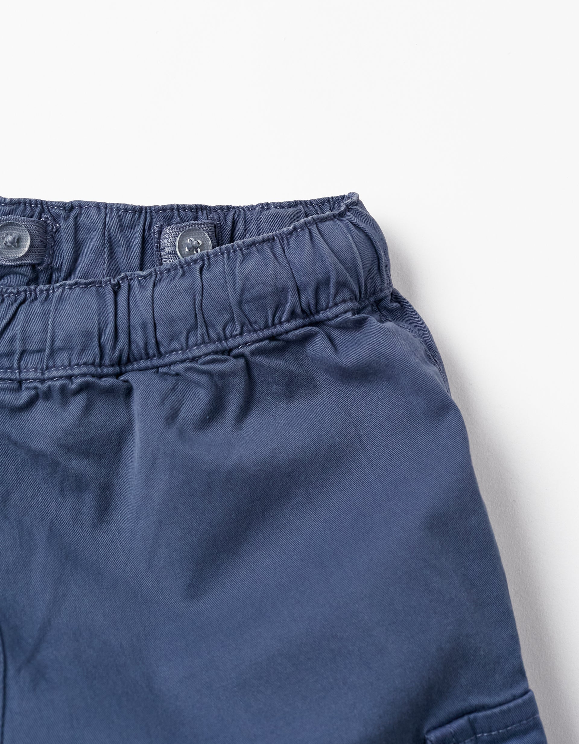 SHORTS TWILL, BLUE, 13/14