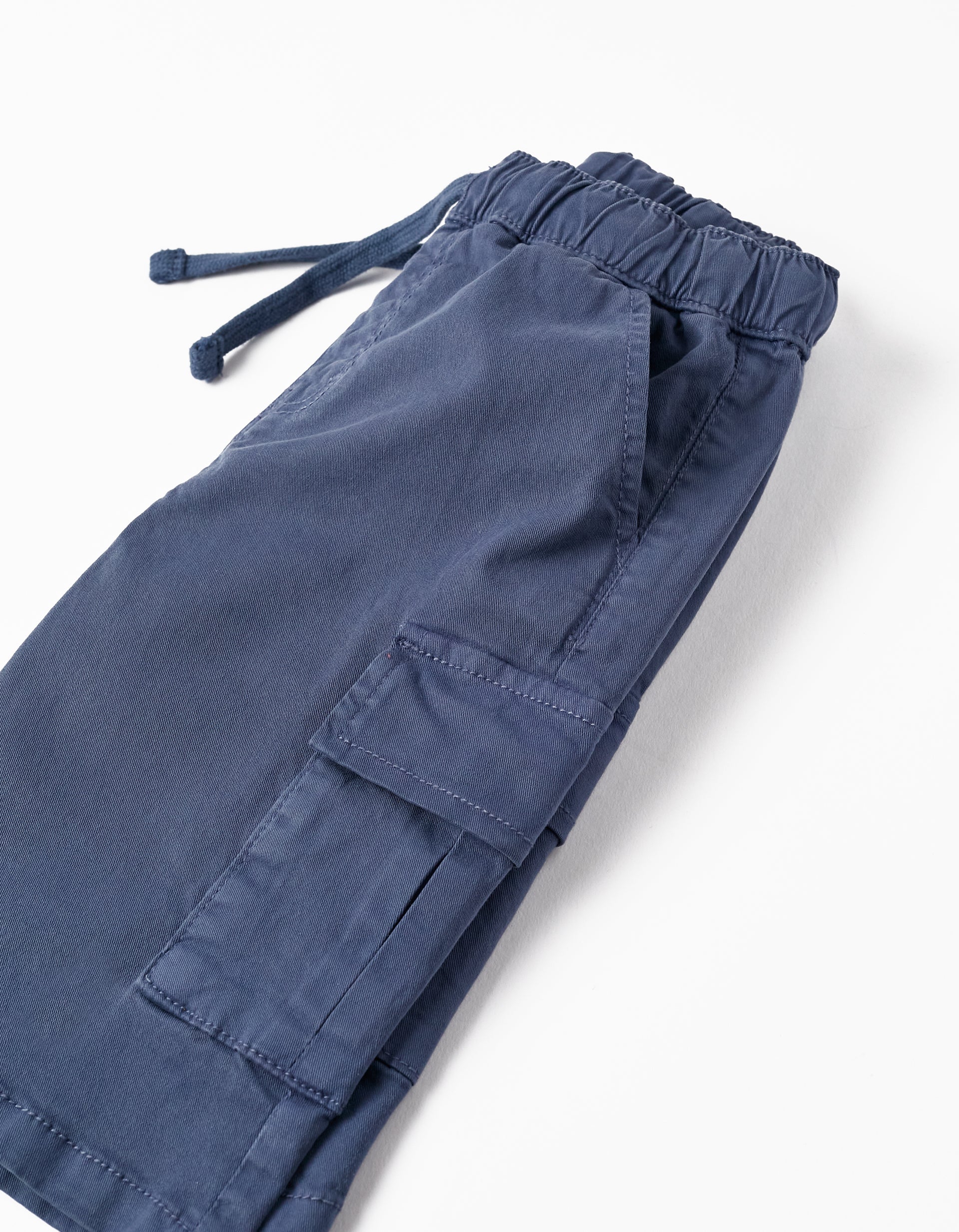 SHORTS TWILL, BLUE, 13/14