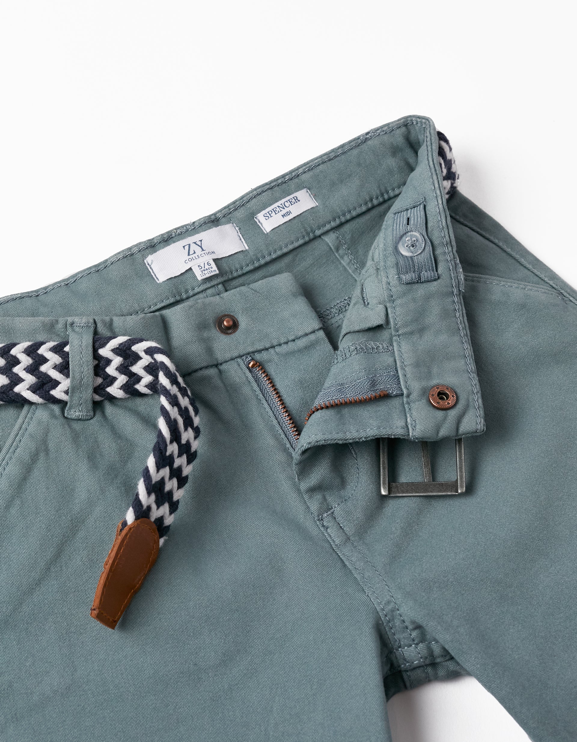 CHINO SHORTS TWILL, BLUE, 9/10-SHORT/BERMUDA-KID BOY