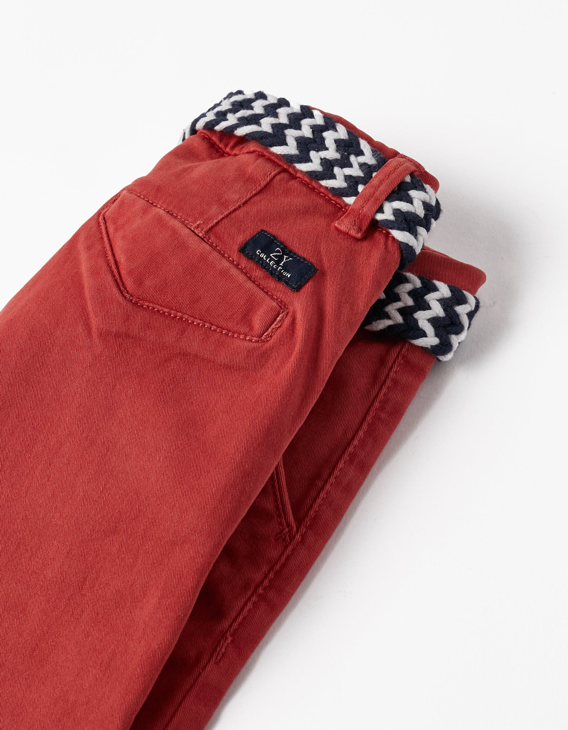 CHINO SHORTS TWILL, RED, 13/14-SHORT/BERMUDA-KID BOY