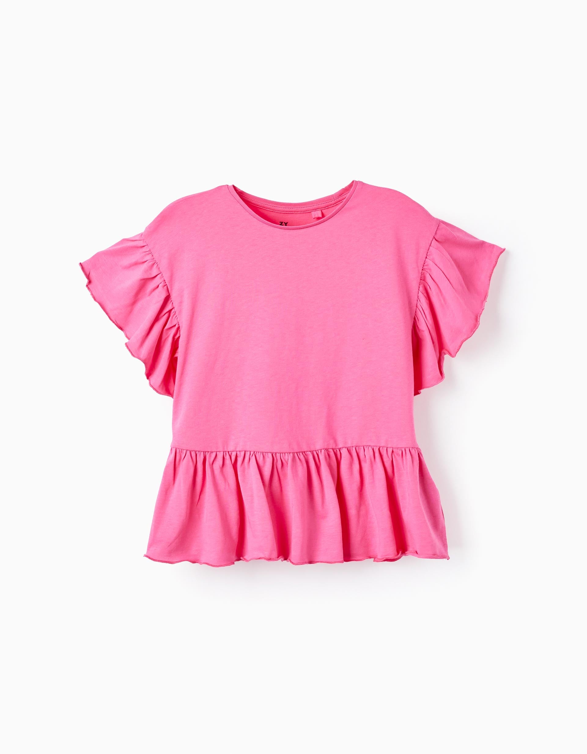 SS T SHIRT JERSEY, PINK, 11/12-T-SHIRT-KID GIRL