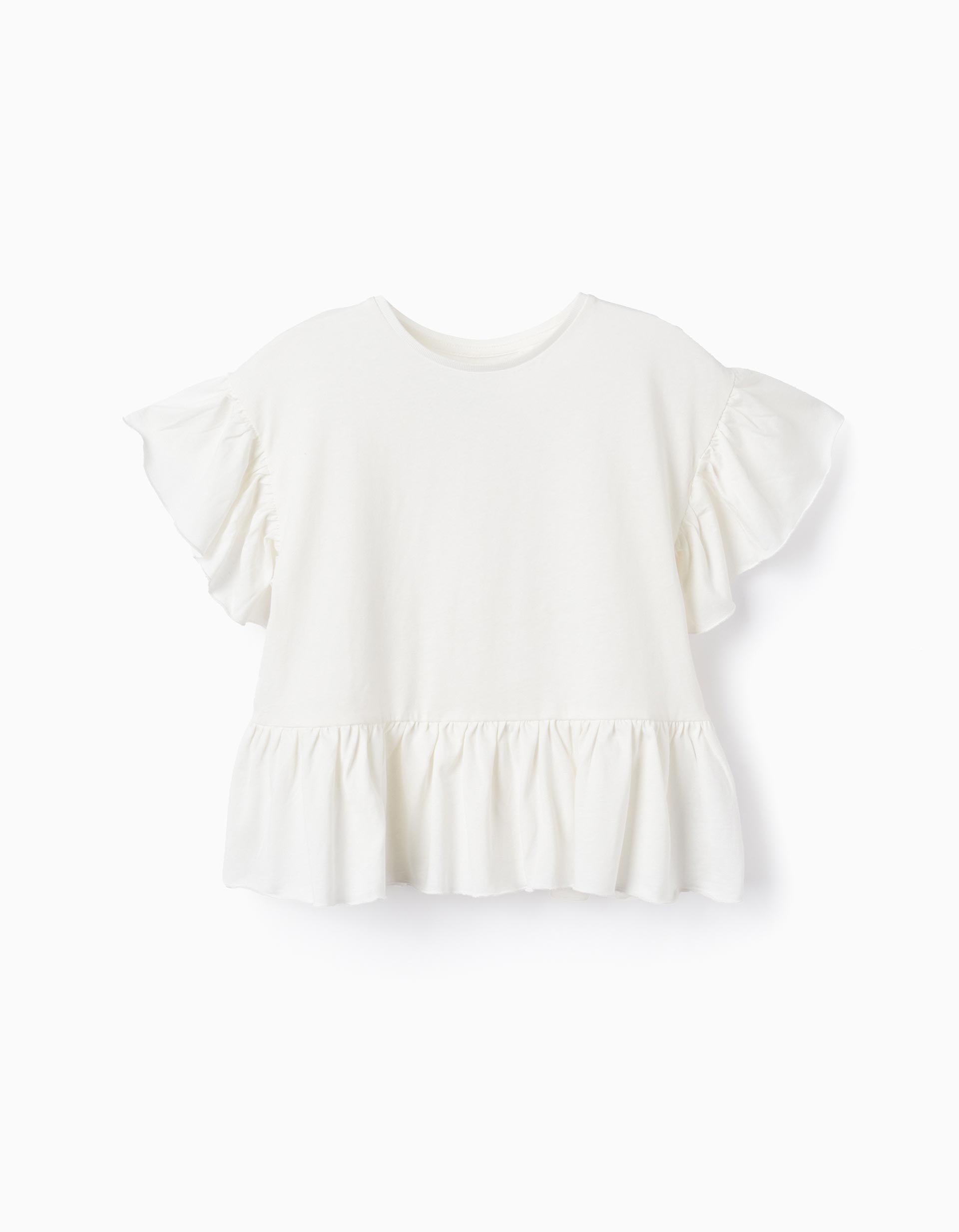 SS T SHIRT JERSEY, WHITE, 11/12-T-SHIRT-KID GIRL