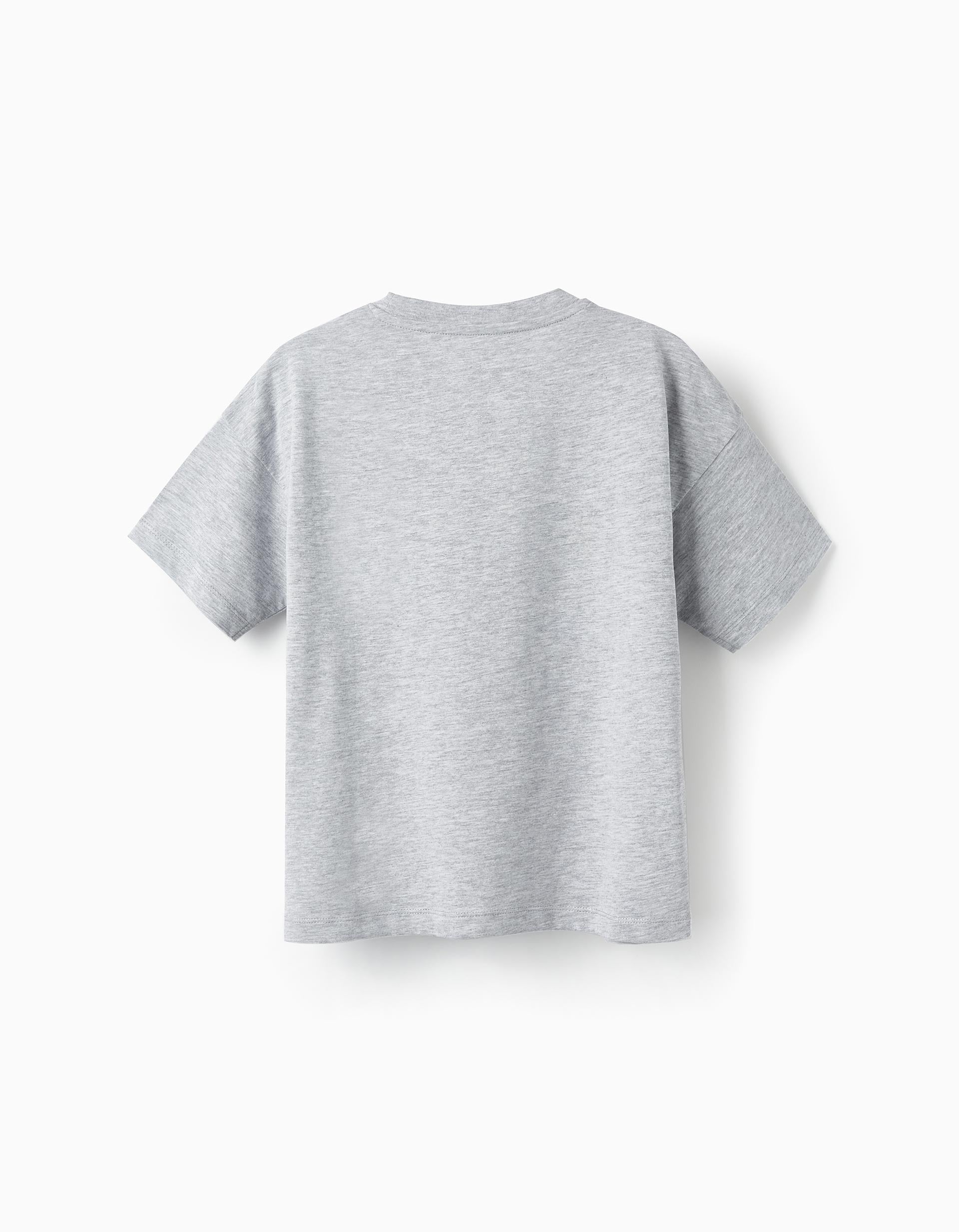Cotton T-Shirt for Boys 'Nature Takeover', Grey