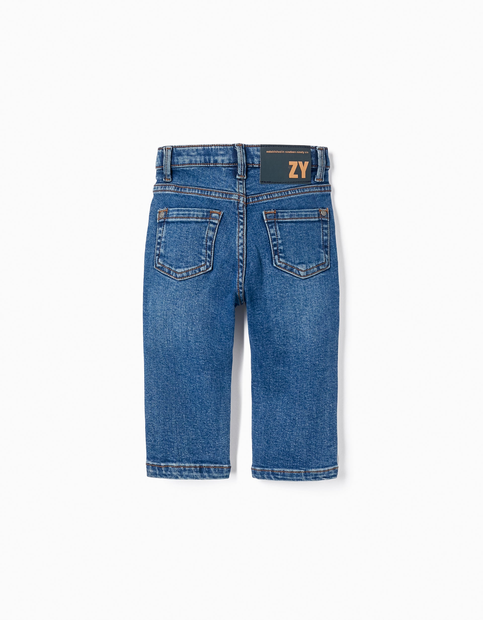 Cotton Denim Trousers for Baby Boys, Blue