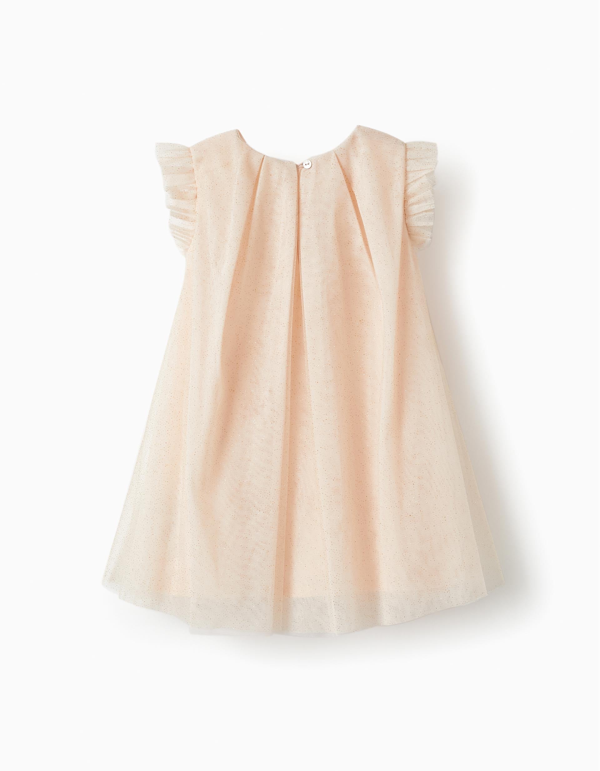 Dress in Tulle and Cotton for Baby Girls 'Special Days', Light Pink