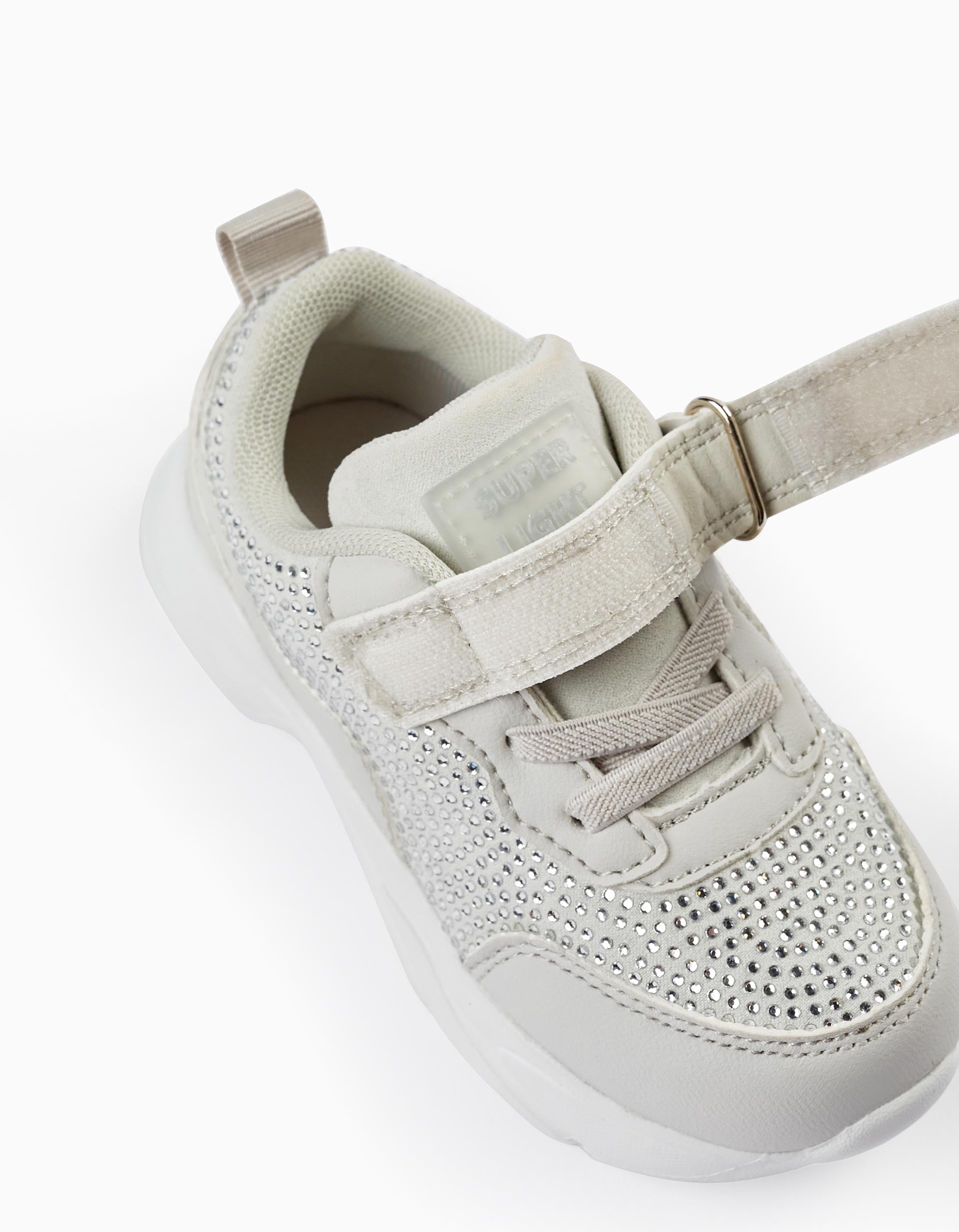 Trainers with Sparkles for Baby Girls 'ZY Superlight', Grey
