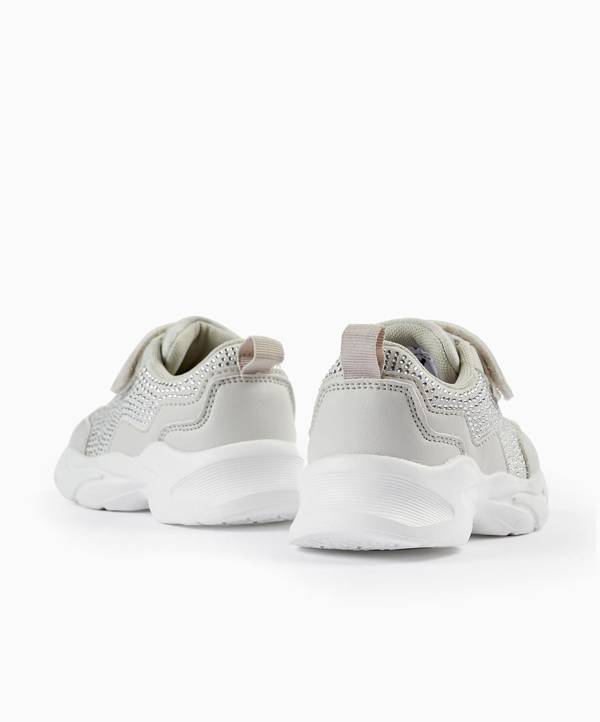SNEAKER W STONES, GREY, 19