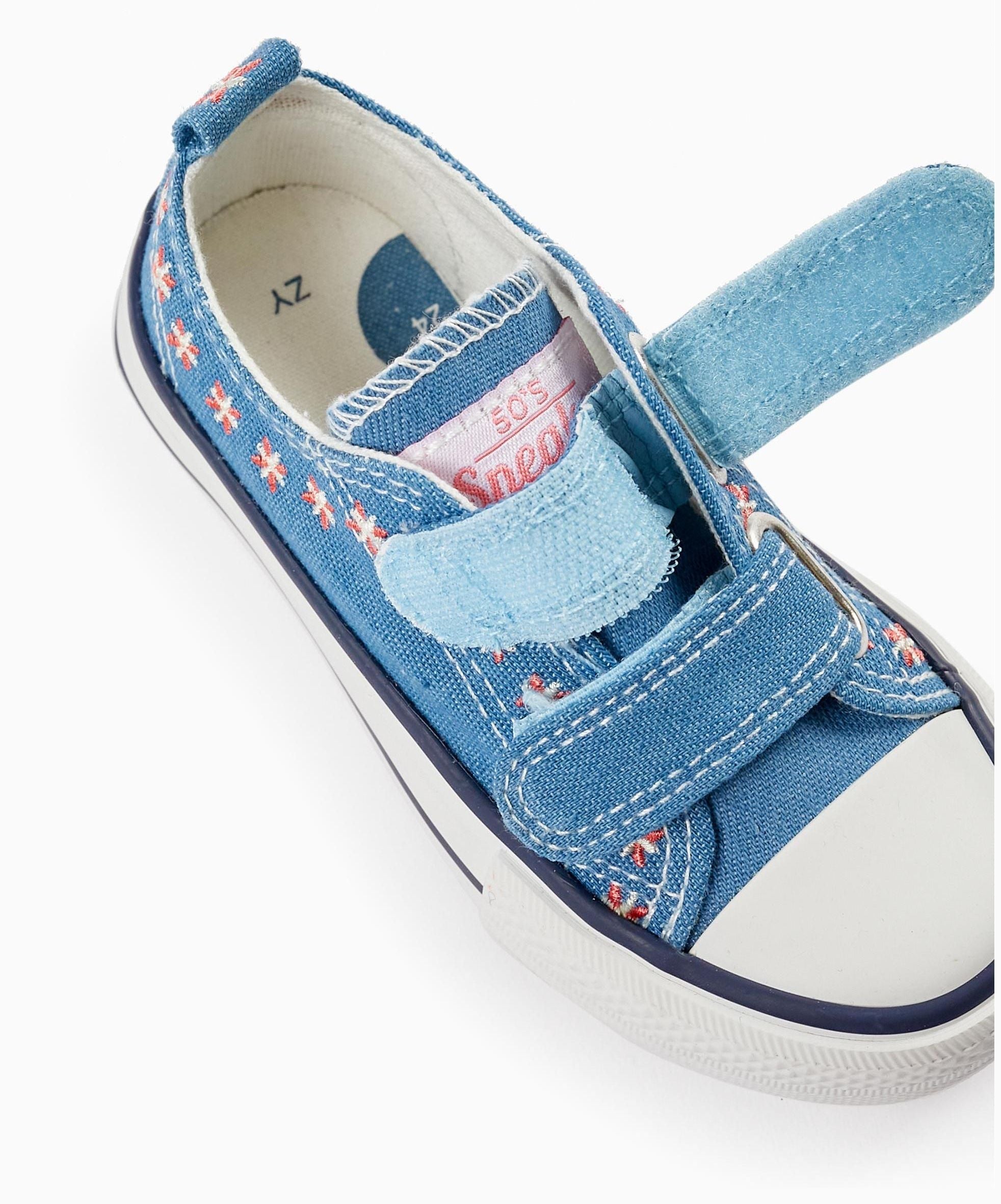 50s SNEAKERS DENIM, BLUE, 19