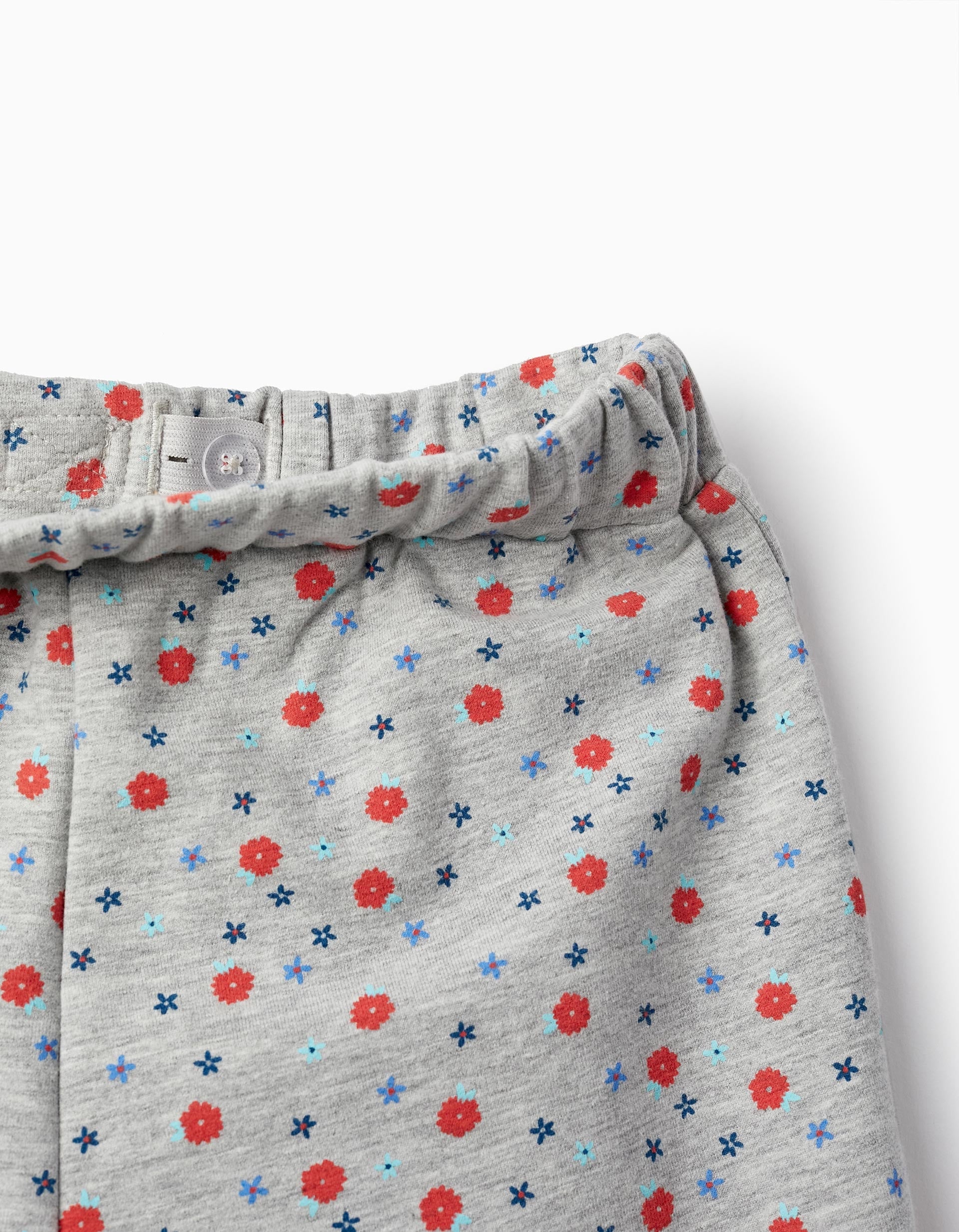 PANTS FLEECE, LIGHT GREY, 3/4